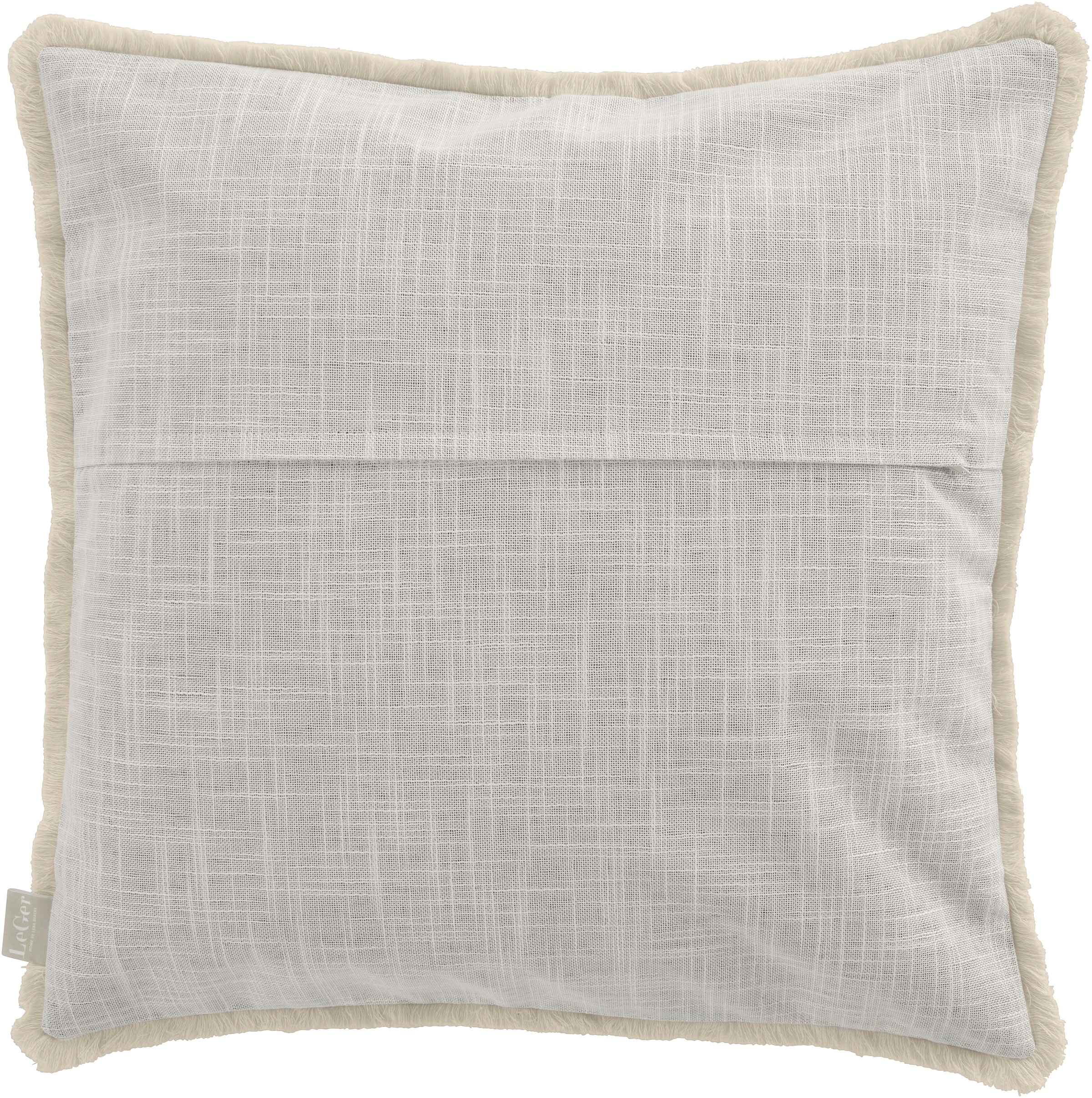 LeGer Home by Lena Gercke Dekokissen »Marusha« Leinenoptik, 50x50 Dekokissen, Fransen, modern, ohne Füllung, 1Stk.