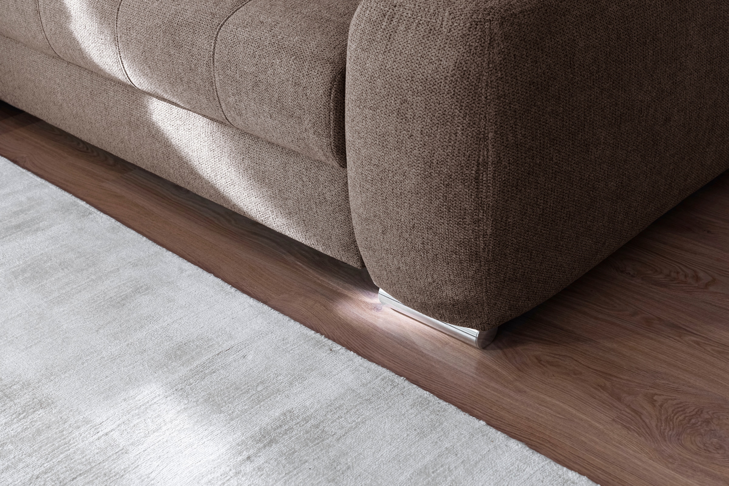 Mr. Couch Canapé d'angle »Mykonos, L-Form, Dauerschläfer« mit DuraSpring-Taschenfederkern bis 140 kg belastbar