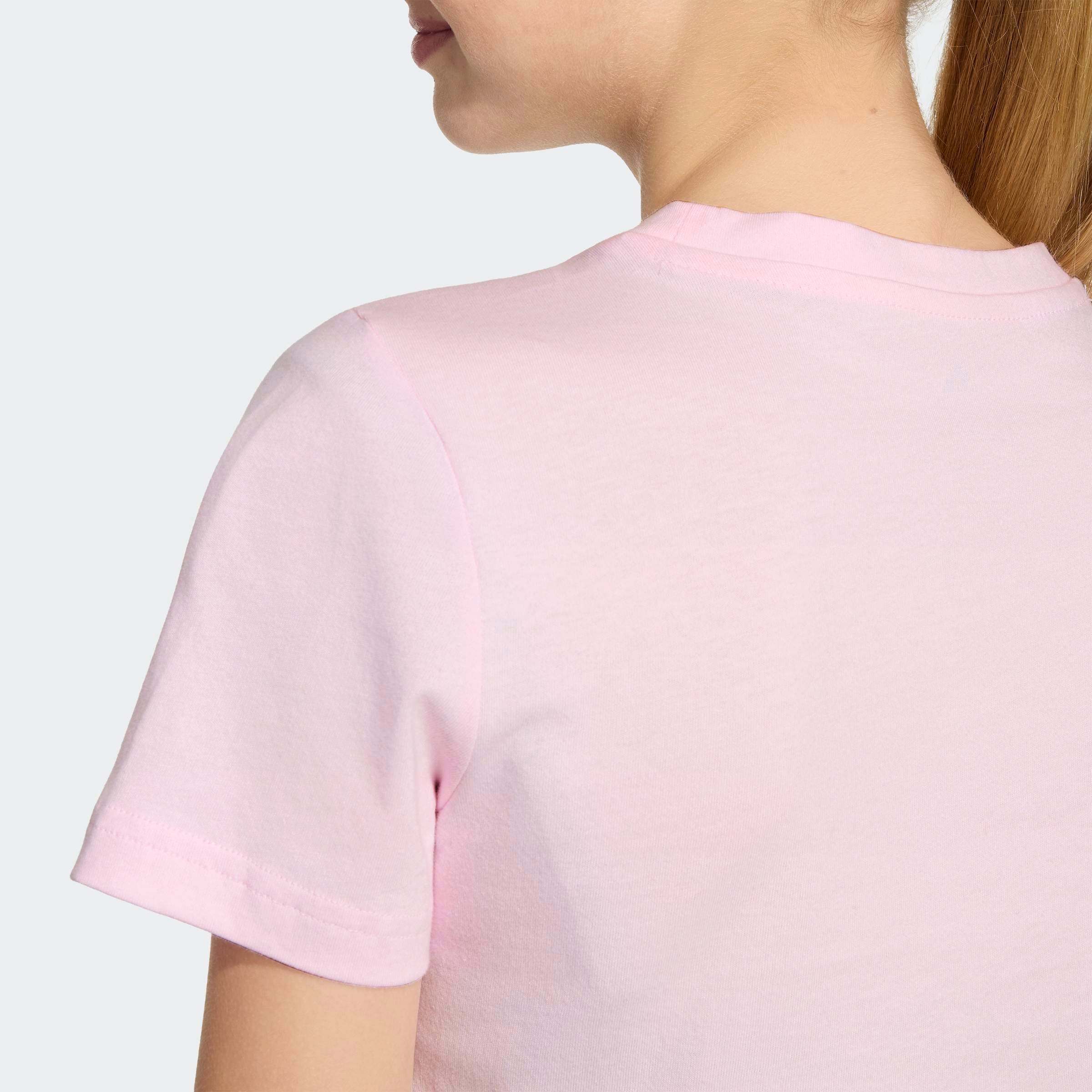 adidas Sportswear T-Shirt »JG SATIN TEE« für Kinder, mit Rundhalsausschnitt, ohne Verschluss, aus Baumwolle