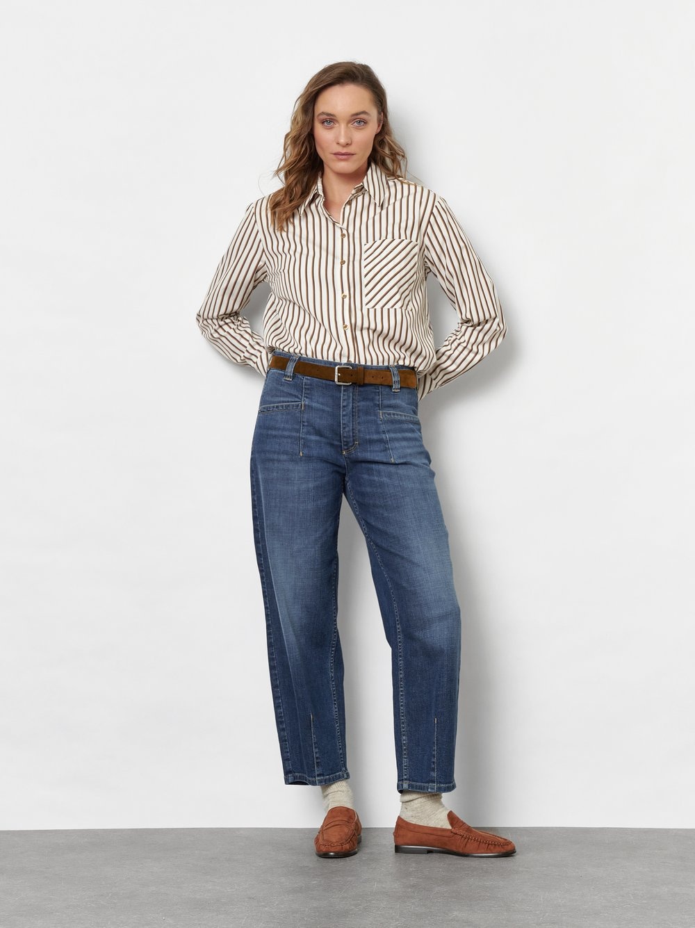 TONI Jeans 7/8 »Liv Barrel 7/8« avec poches