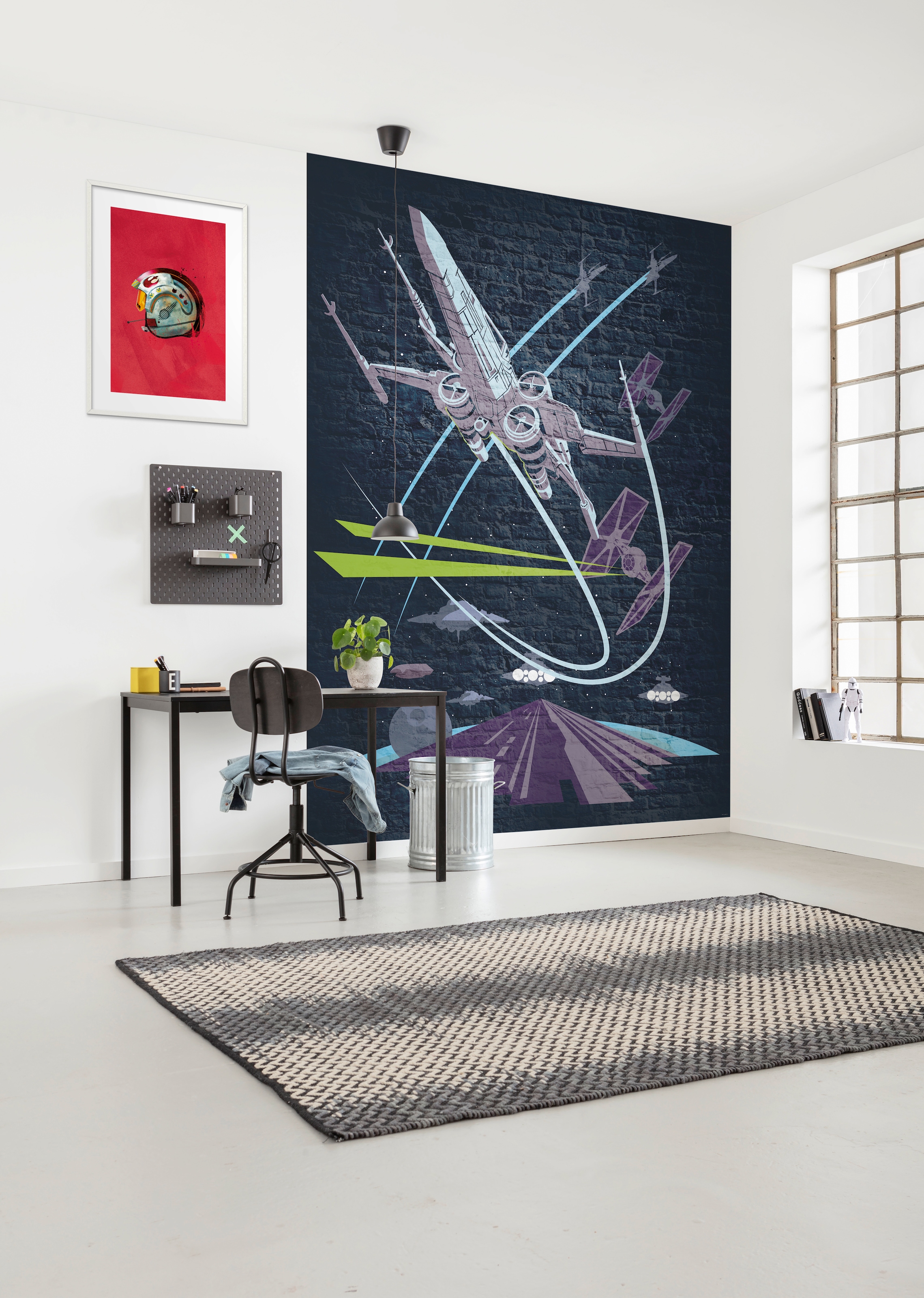 Komar Image »Star Wars Classic Helmets Rebel Pilot« 1 cuis tlg. Wandbild zur Dekoration im Kinderzimmer - ohne Rahmen