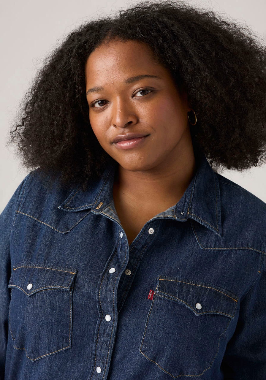 Levi's® Plus Blouse en jean »PL ULTIMATE WESTERN T3« avec poches