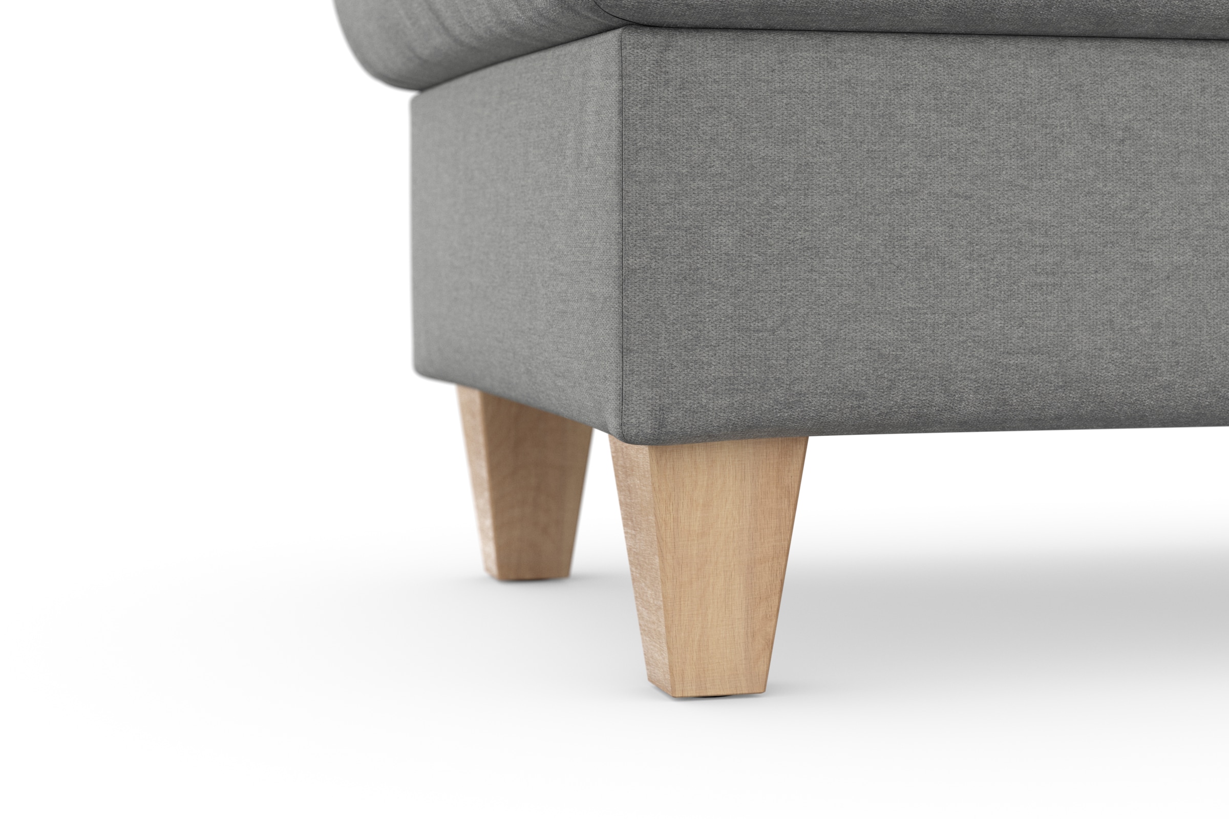 sit&more Tabouret de rangement »Farö« mit Stauraum und Federkern und naturfarbenen Füssen