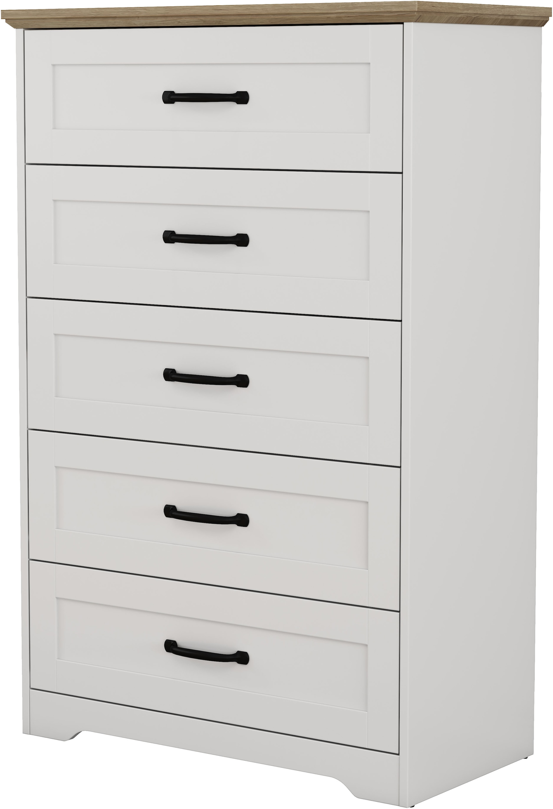 GOODproduct Schubkastenkommode »Emmilia Sideboard im Landhaus Design« Kommode mit viel Stauraum im Schlafzimmer,  Schubladenschrank Sideboard Wäscheschrank Skandi Design