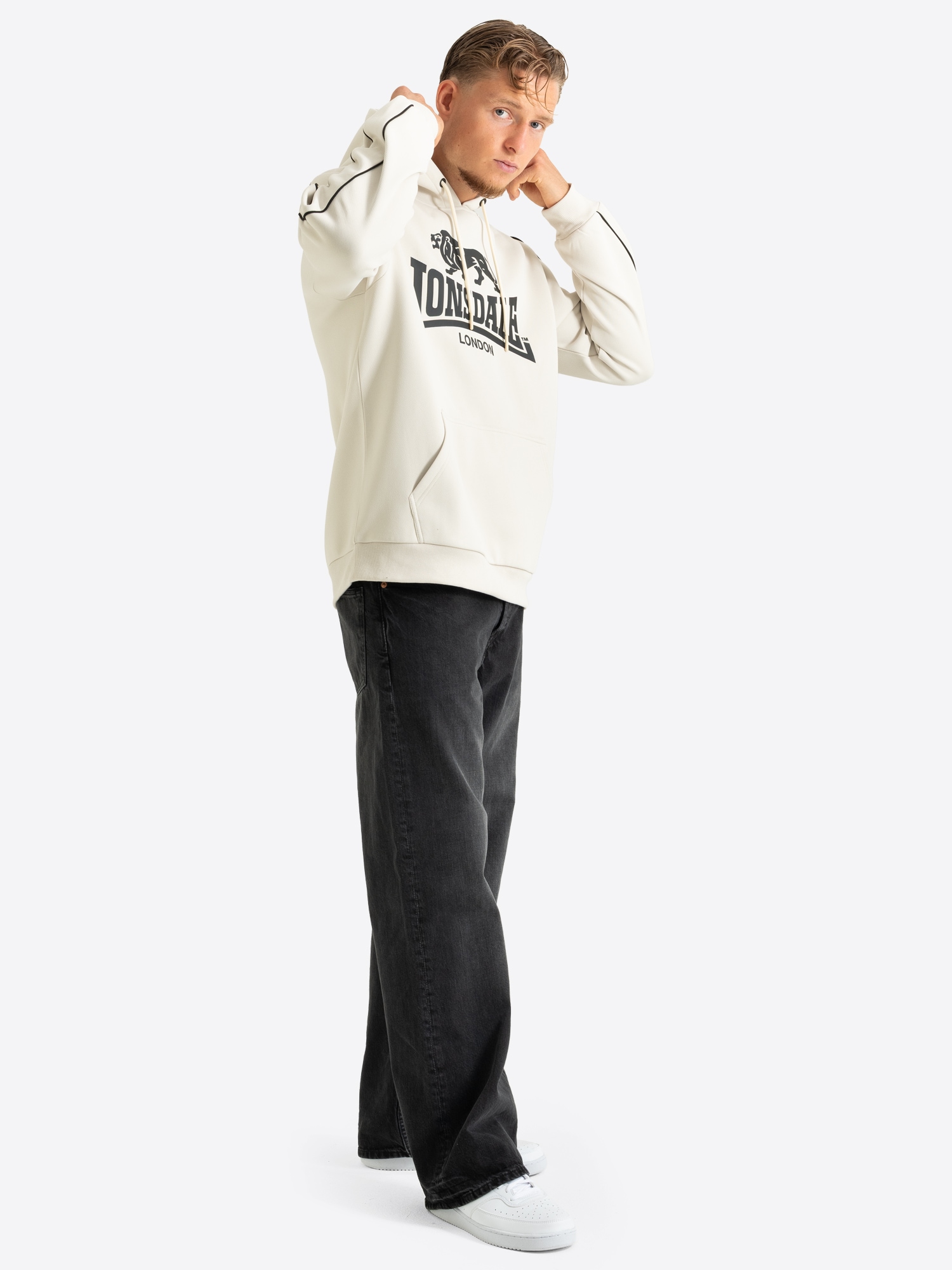 Lonsdale Sweat à capuche »PURFLEET«, mit Kapuze, Langarm, normale Passform
