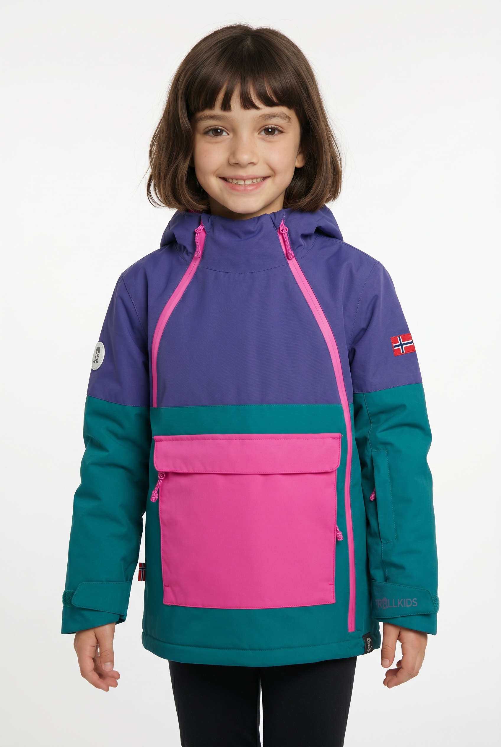 TROLLKIDS Veste d'hiver »KIDS EIKEDALEN JACKET« avec grande poche frontale, coupe-vent, imperméable, respirant