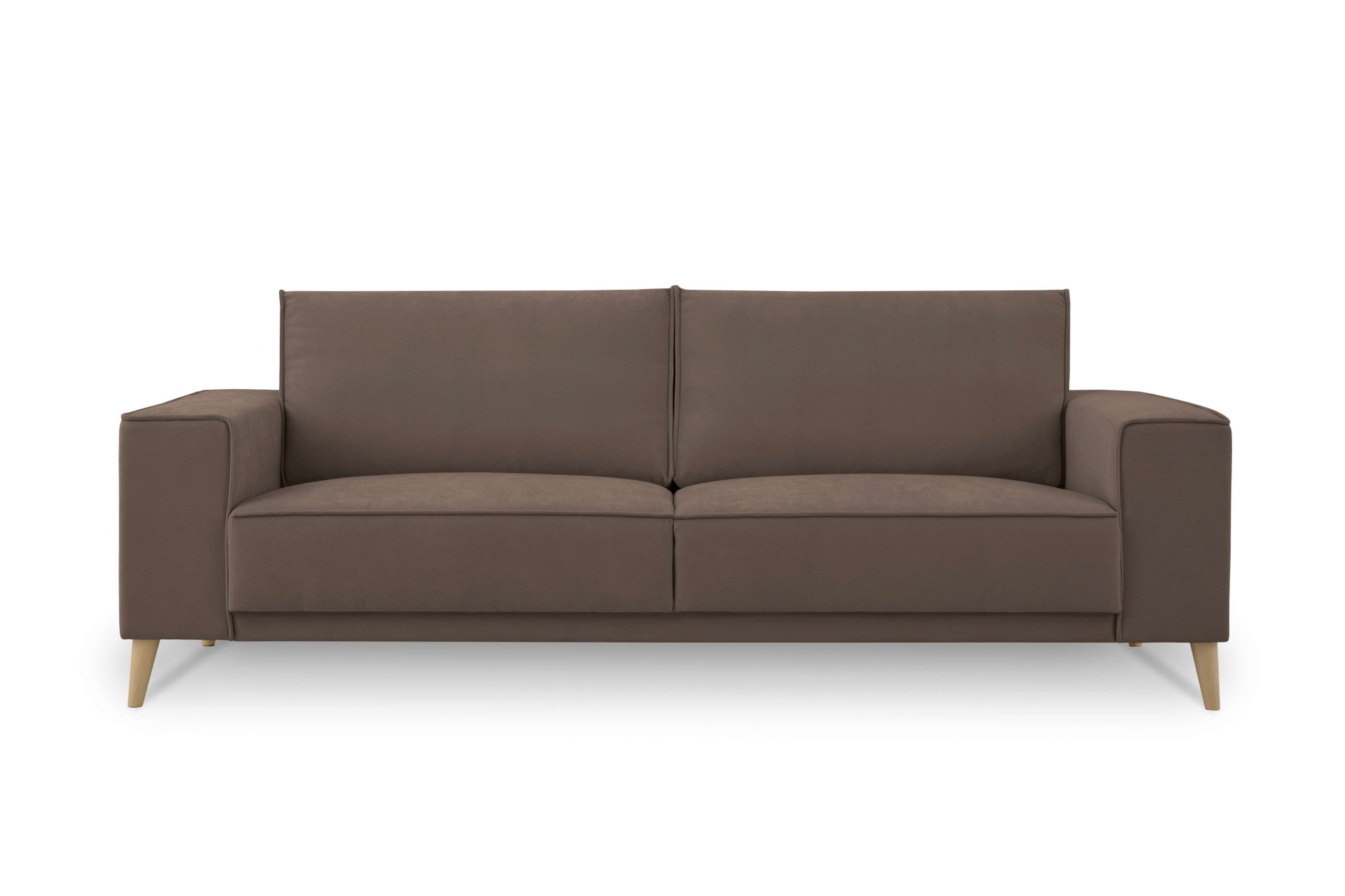 GOODproduct 3-Sitzer »Oland Skandi, weicher Chenille-Stoff« 224 cm, Wellenunterfederung, Skandi-Design, Massivholzfüsse