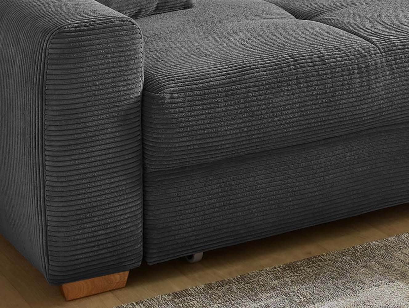 Jockenhöfer Gruppe Ecksofa »Slider L-Form, B: 277 cm Couch, 60cm elektrische Sitztiefenverstellung« 140kg Belastbarkeit, USB-Anschluss, Kopfteilverstellung & Zierkissen