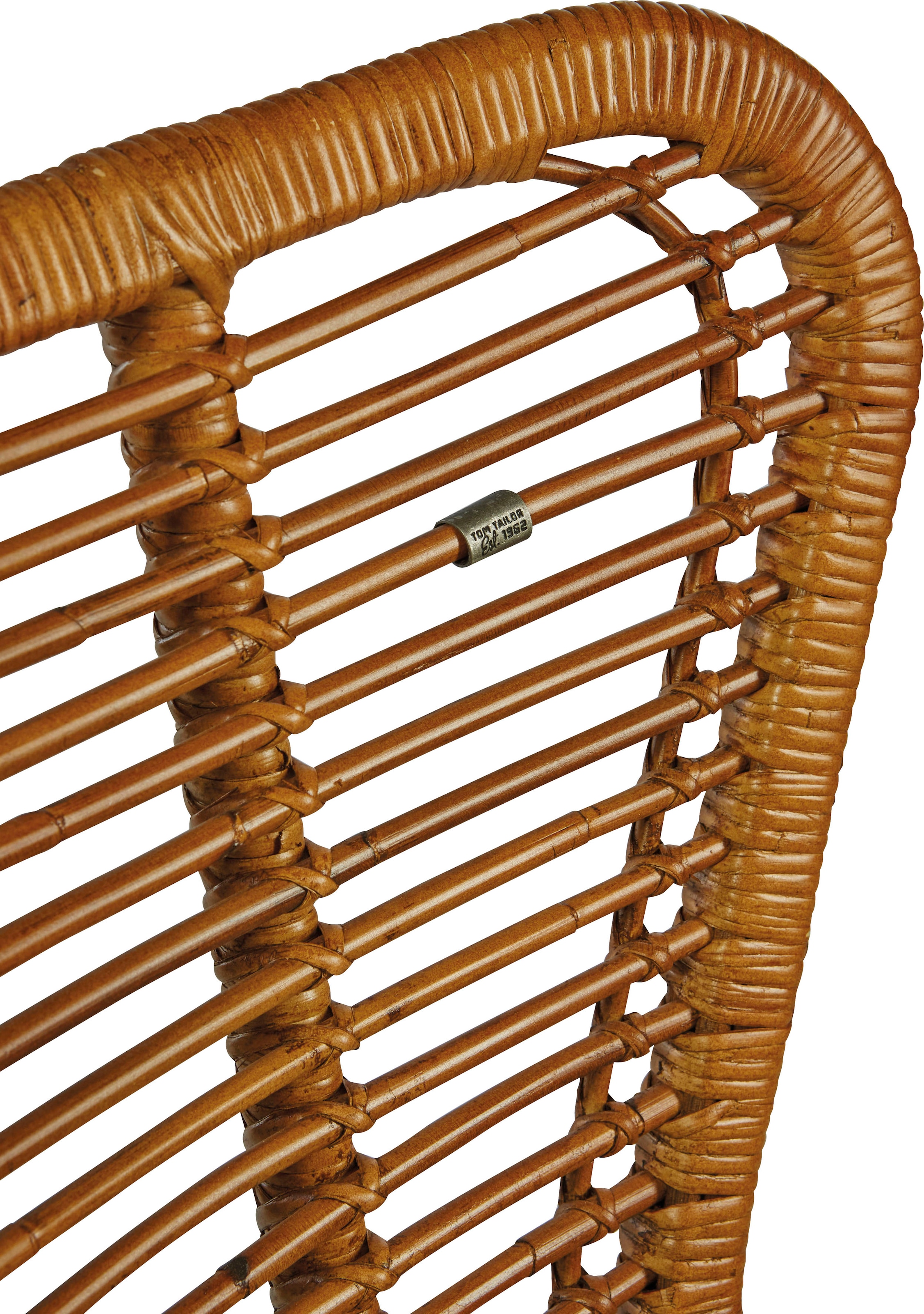 SIT Fauteuil »T-RATTAN ARMCHAIR« Rattanarmlehnstuhl mit Teakholzgestell und organischer Form