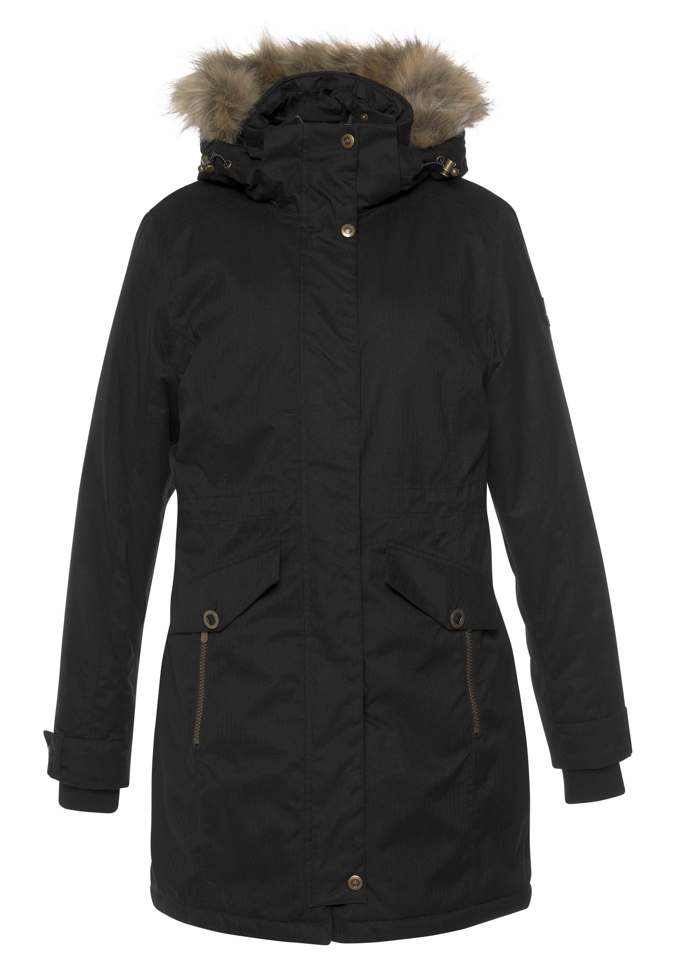 Polarino Parka fonctionnelle mit Kapuze Atmungsaktiv, winddicht und wasserdicht. Warm wattiert.