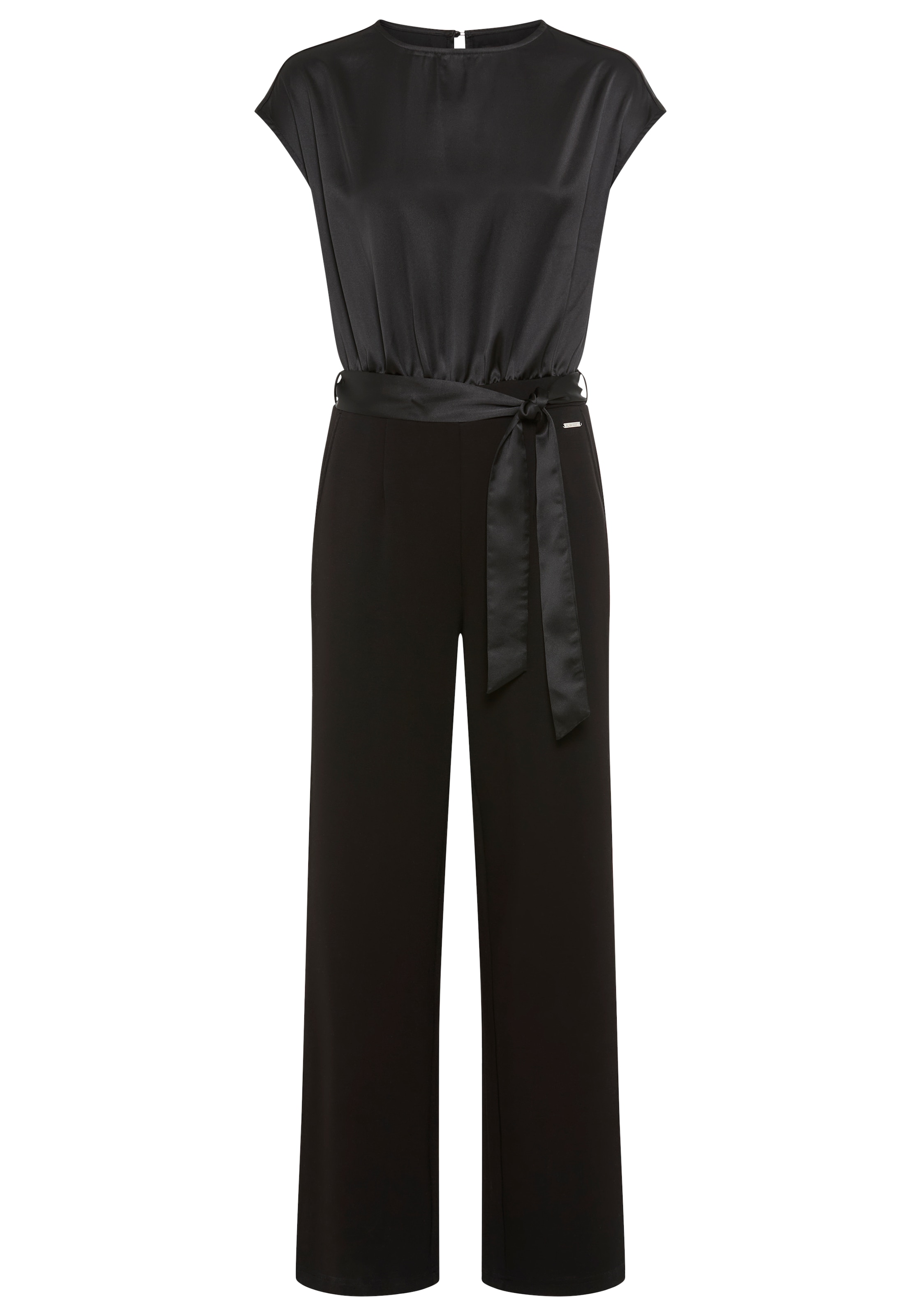 Laura Scott Jumpsuit aus glänzendem Satin mit bequemer Jersey-Hose - NEUE KOLLEKTION