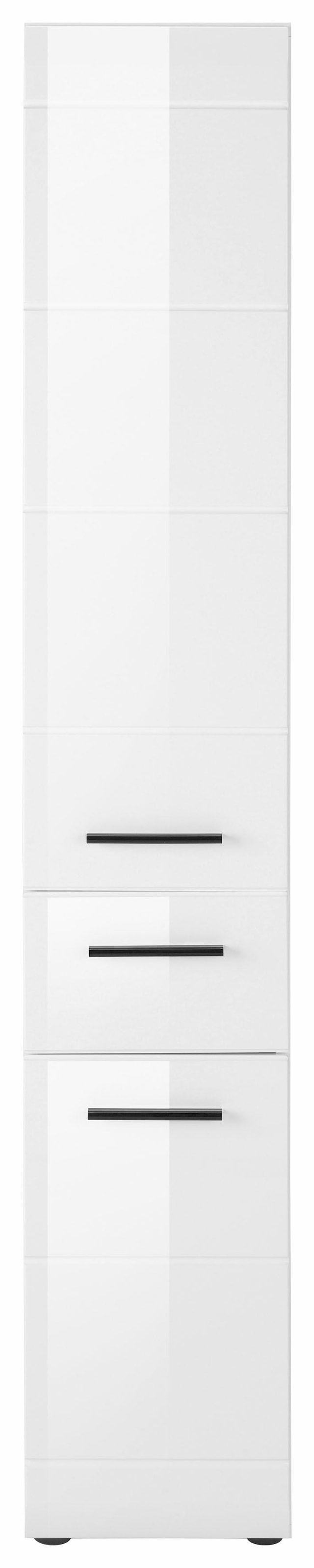 welltime Hochschrank »Sovana« Badschrank mit einer Schublade und 5 Fächern - (B/T/H) 30/31/182 cm