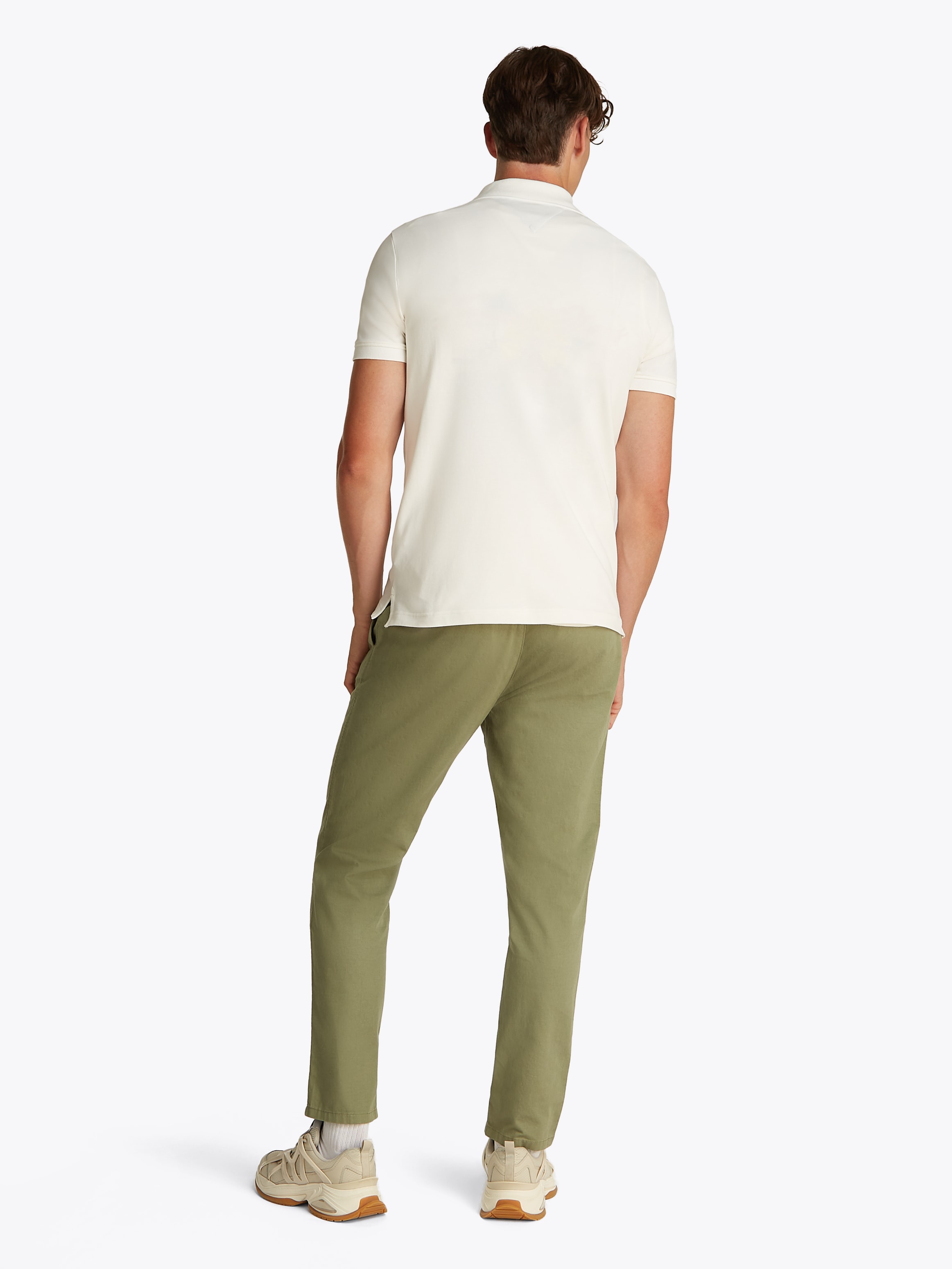 Tommy Jeans Polo »TJM SLIM CHEST FLAG POLO« Mit Rundhalsausschnitt