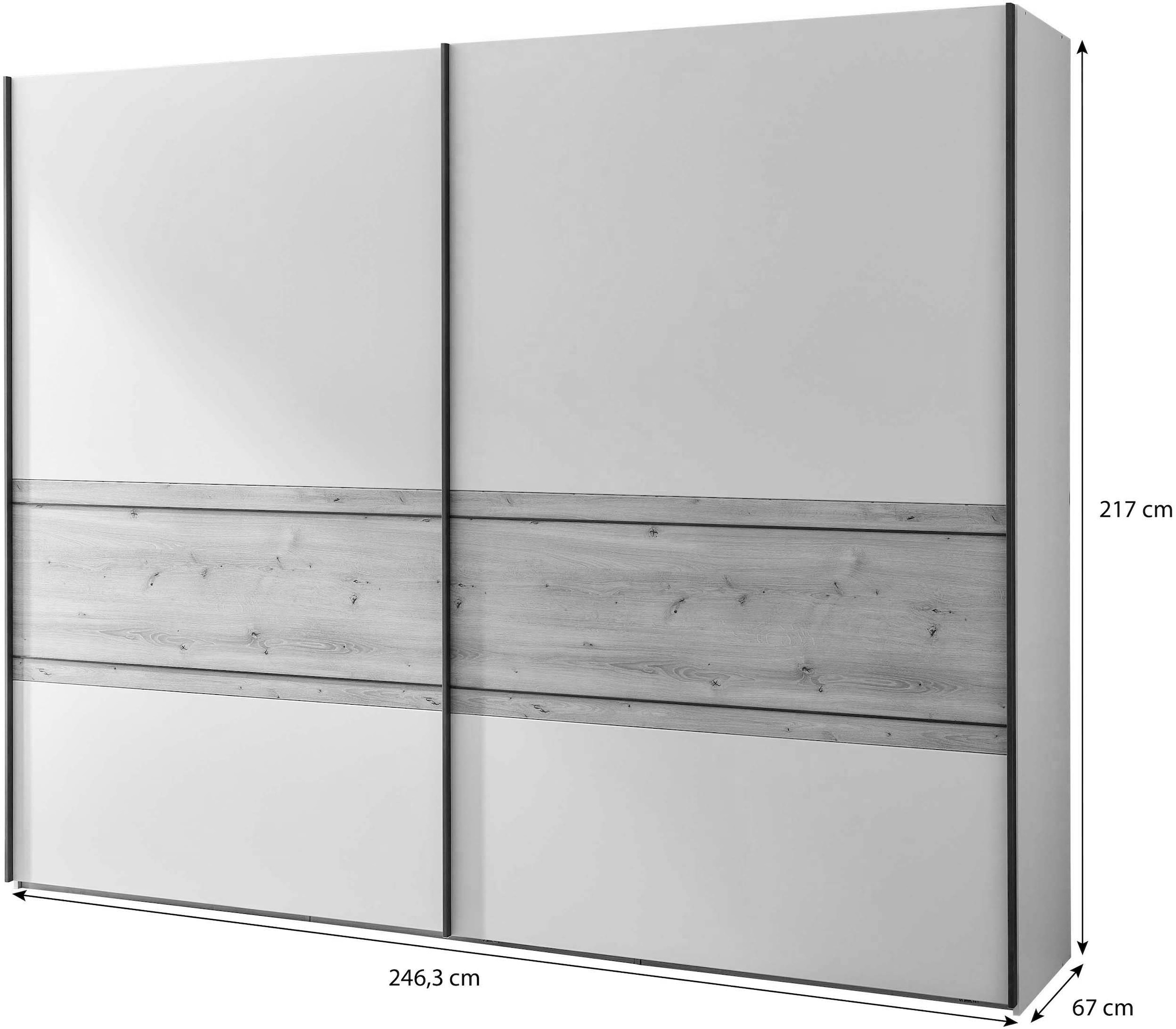 WIEMANN Schwebetürenschrank »Asti« hochwertige Beschläge