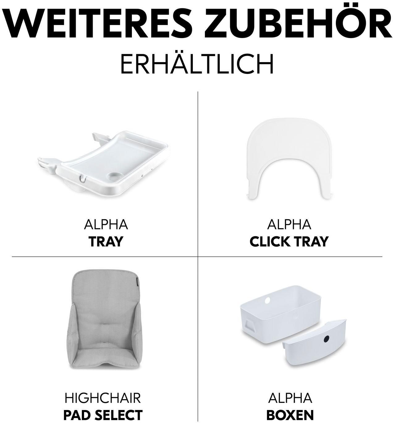 Hauck Hochstuhl »Beta+« () mit Holzrädern