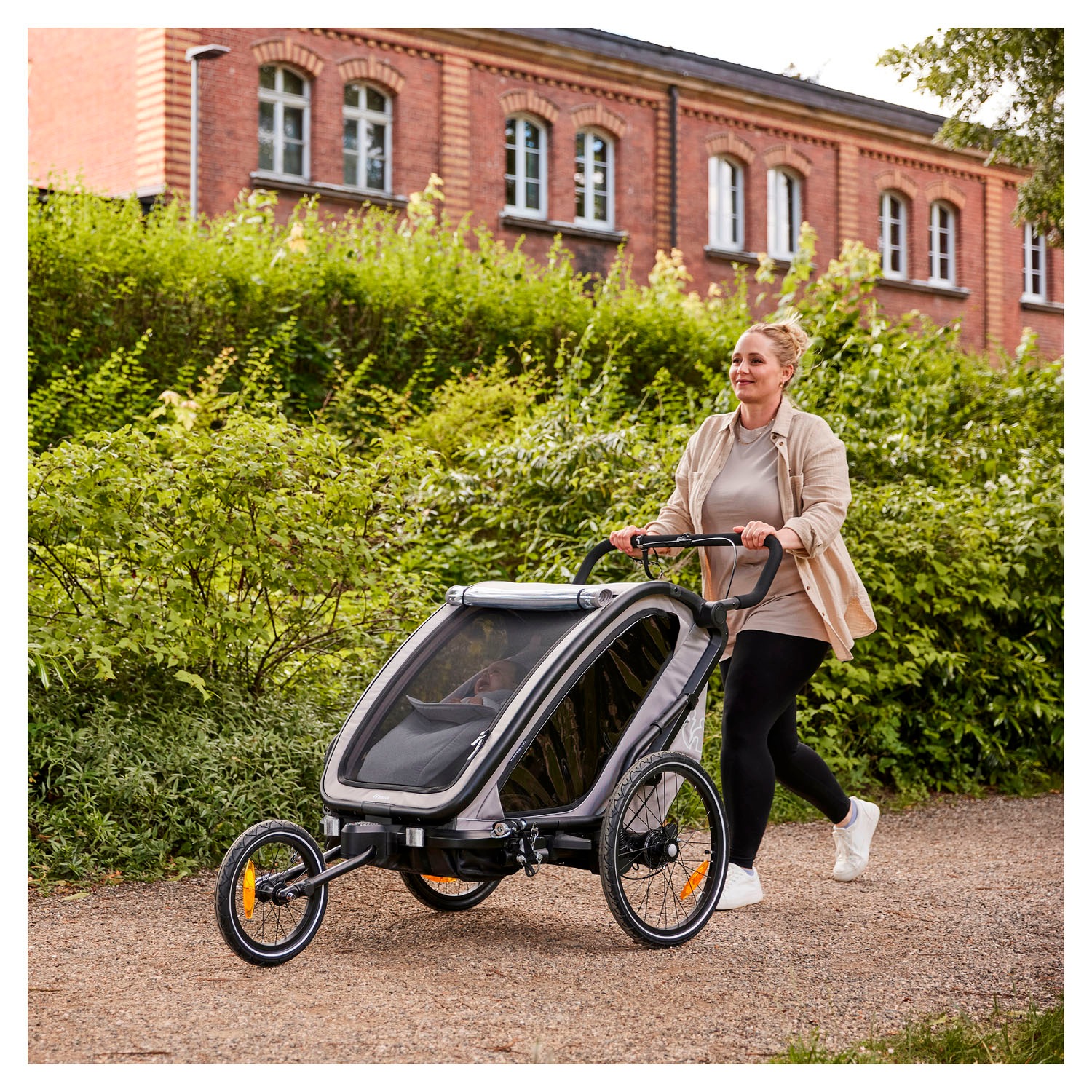 Hauck Fahrradkinderanhänger »Bike N Walk Duo« für 2 Kinder, inkl. Deichsel