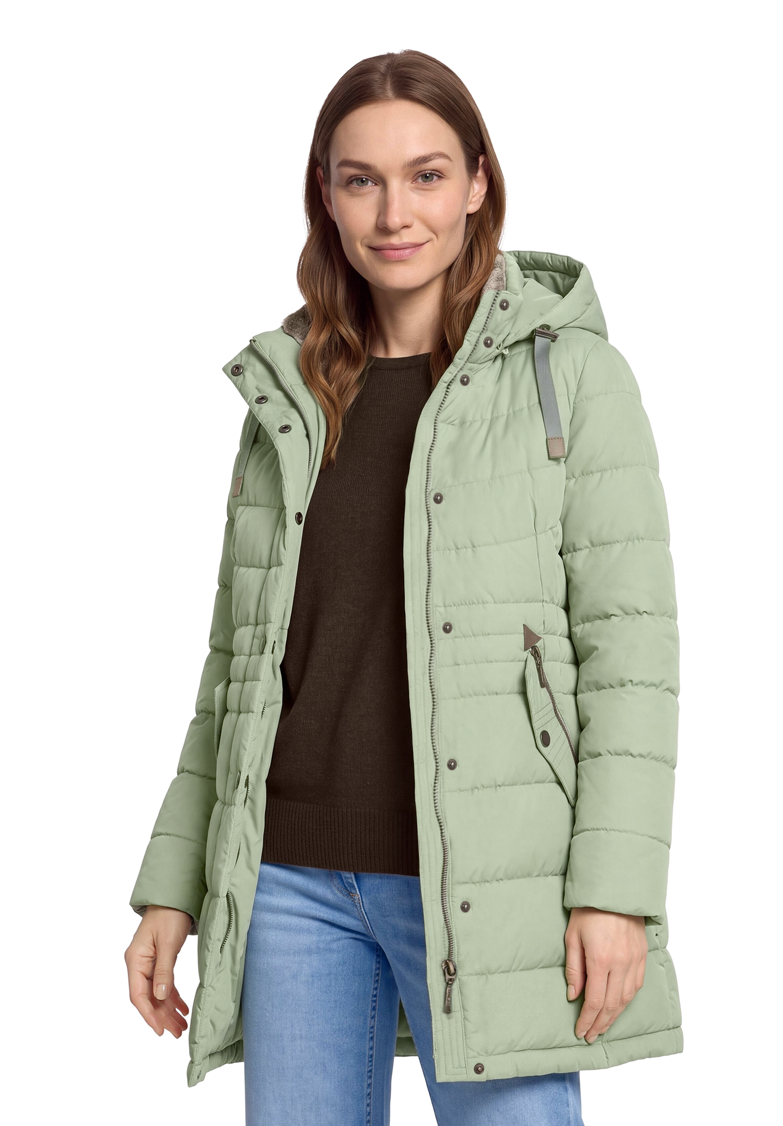 Gil Bret Manteau matelassé Manteau d'hiver avec capuche amovible/fausse fourrure