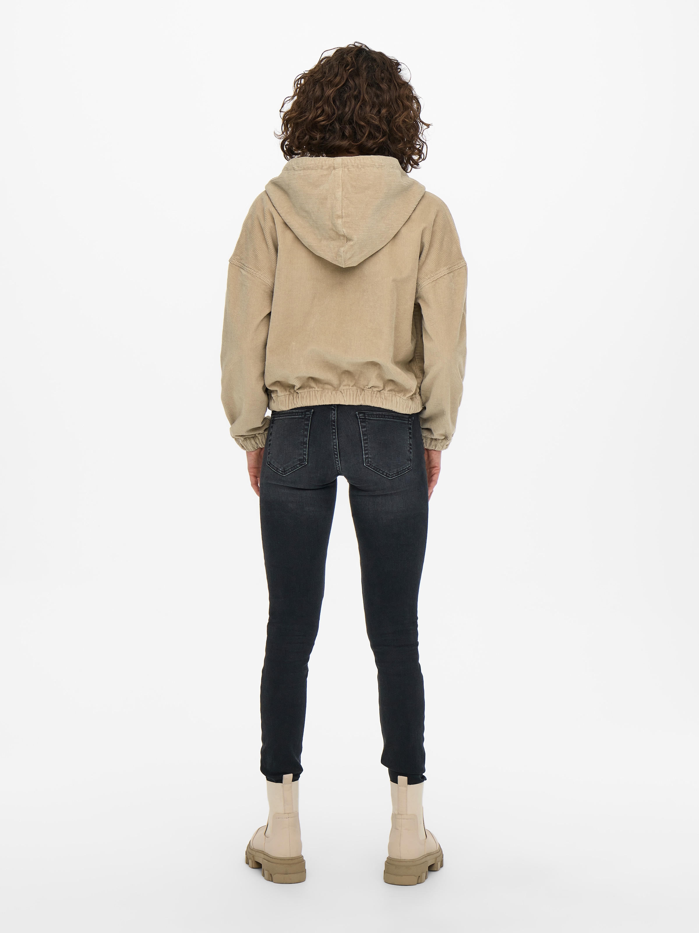 ONLY Cordjacke »ONLKENZIE L/S CORD JACKET PNT NOOS« mit Kapuze Baumwollmischung, Kapuze mit Kordelzug
