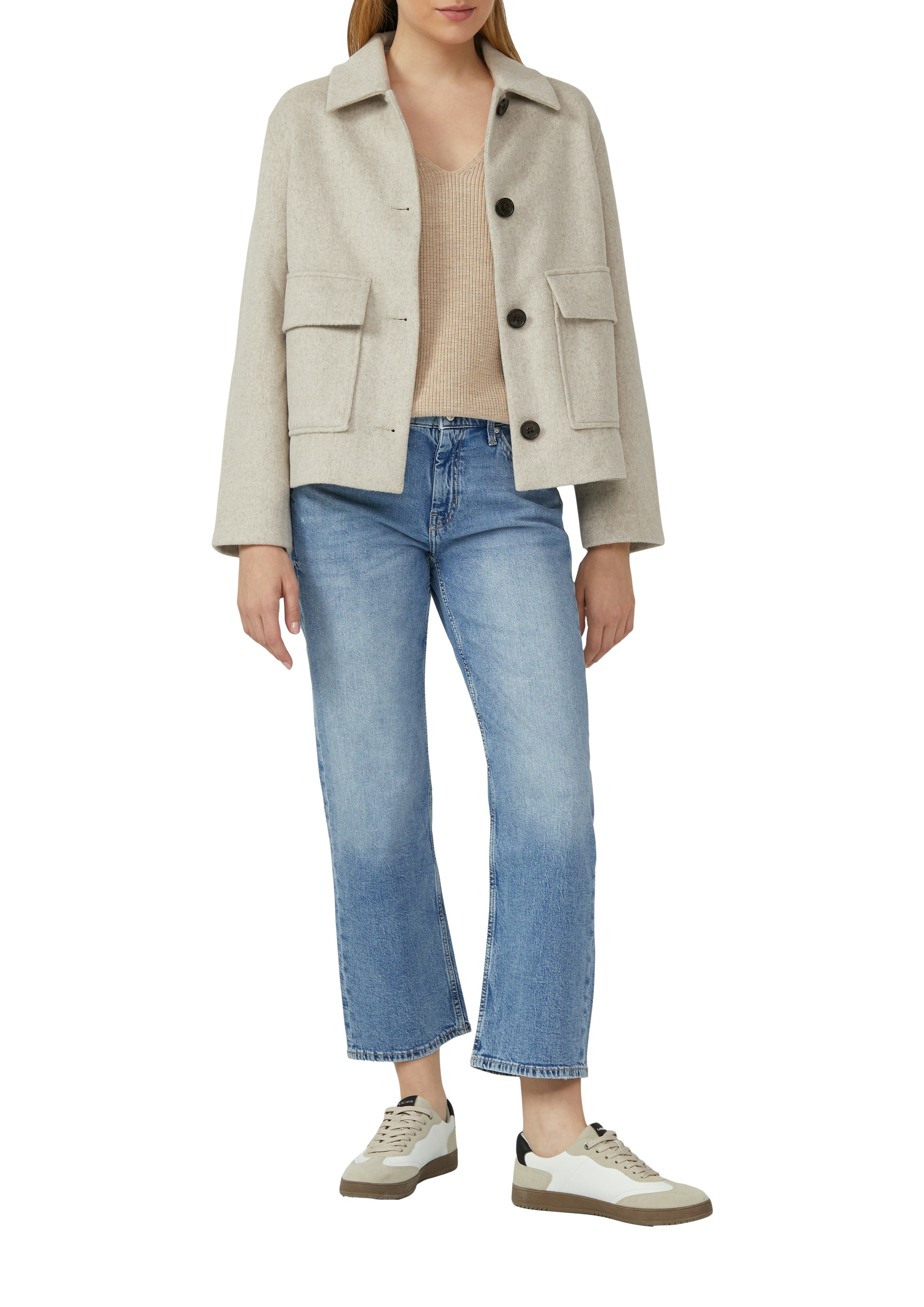 s.Oliver Pull en tricot mit V-Ausschnitt