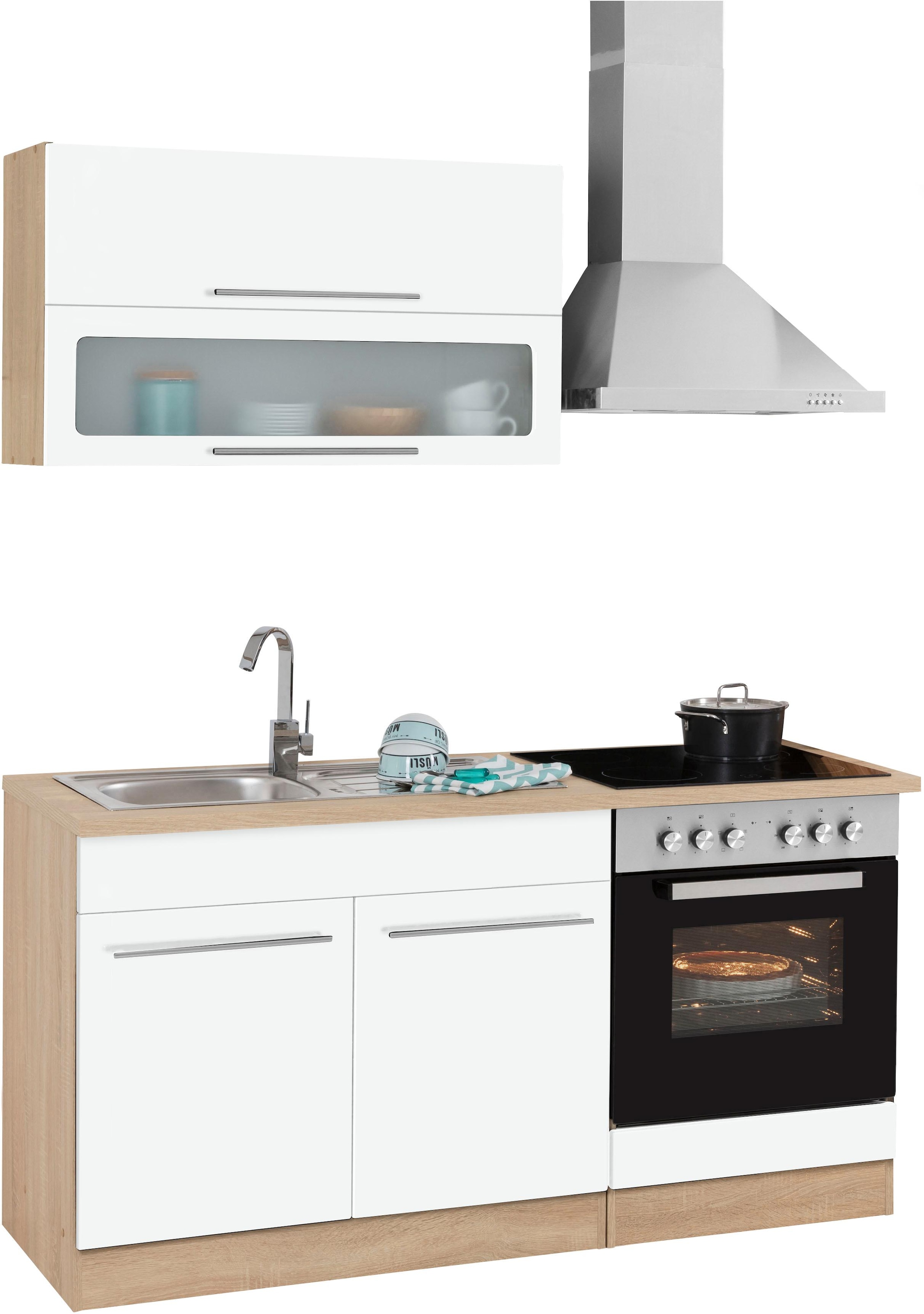 KOCHSTATION Pantryküche »KS-Eton« ohne E-Geräte, Breite 160 cm