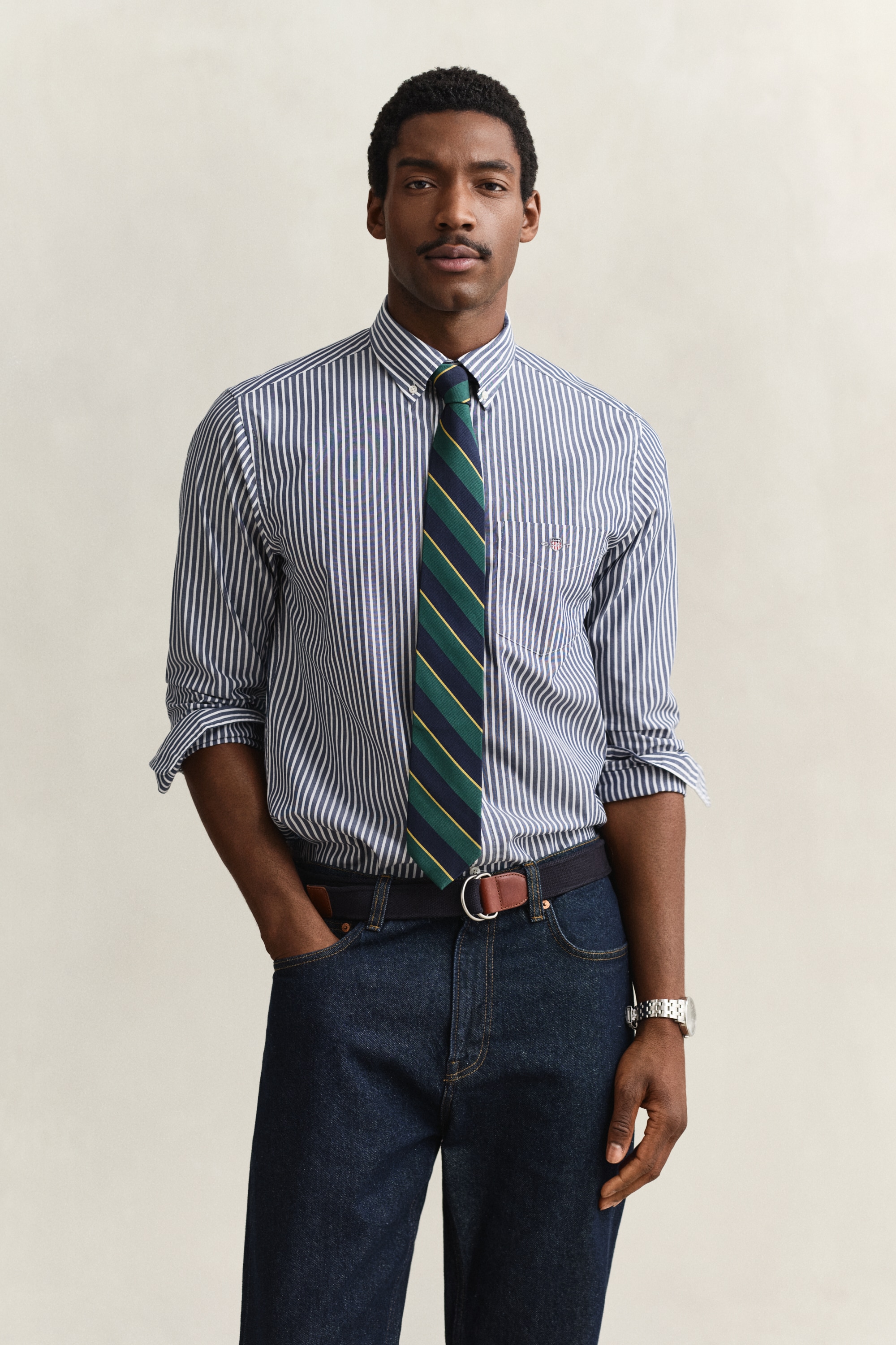 Gant Chemise à manches longues »REG POPLIN STRIPE SHIRT«