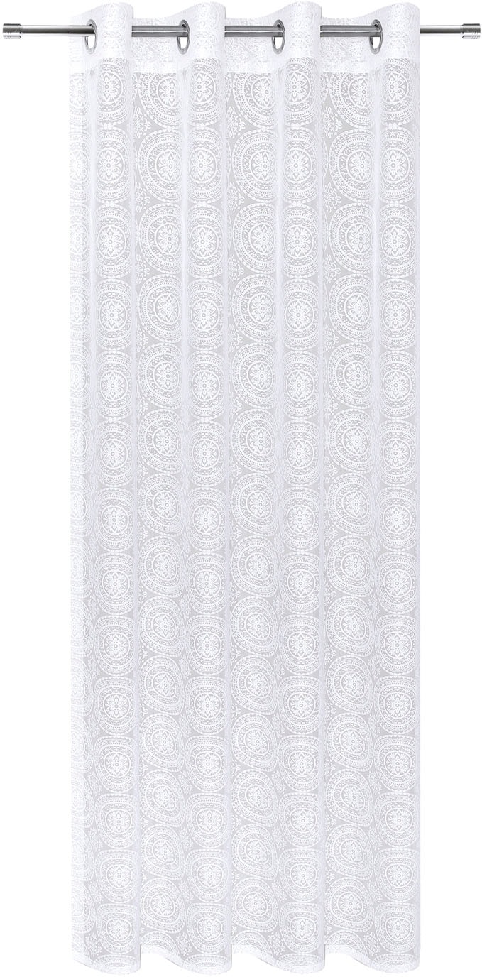 Gerster Gardine »Debby« Ösen 1 Stk. tlg. Ausbrenner Ösenschal "Debby" mit Ornamenten