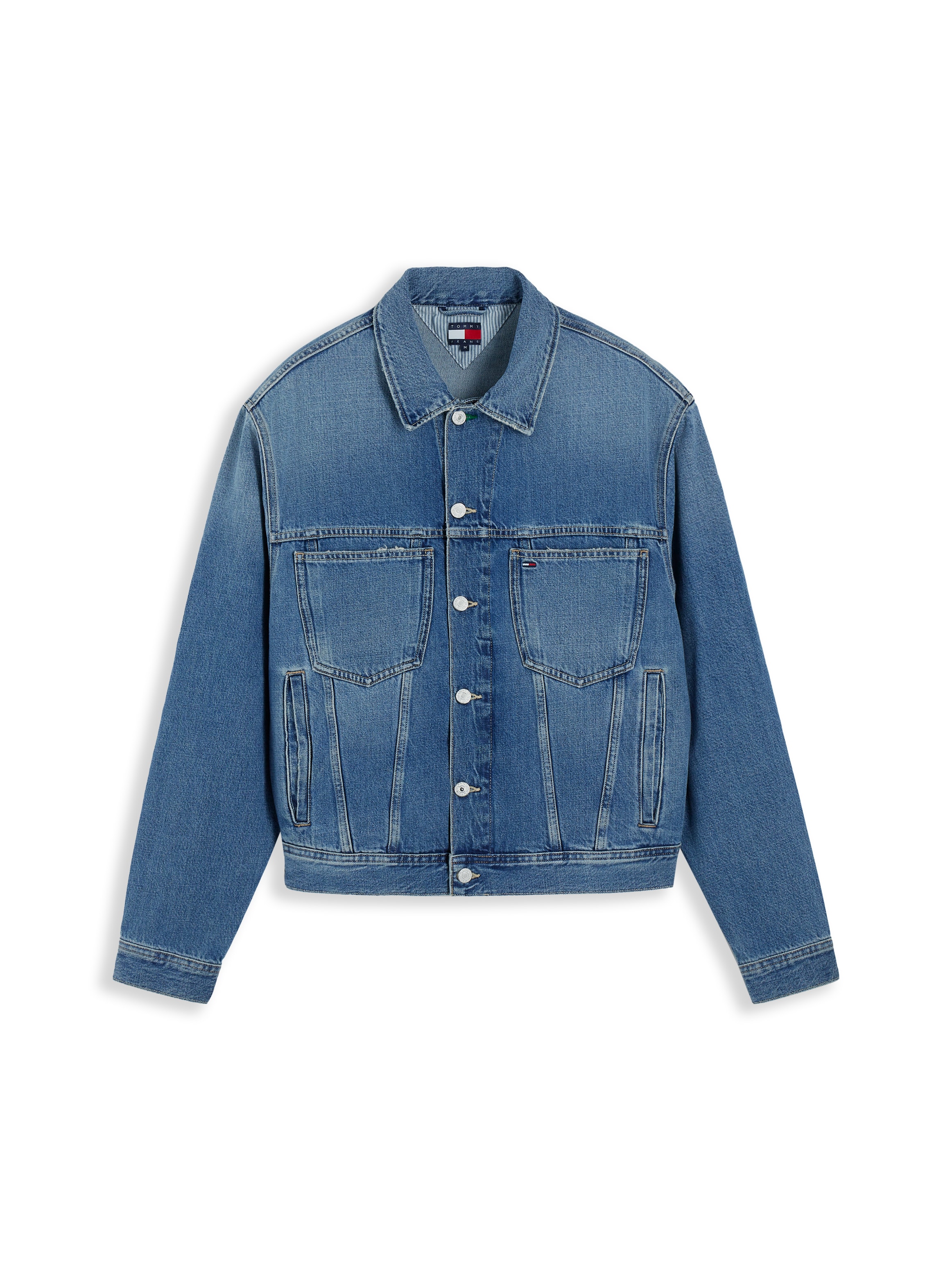 Tommy Jeans Jeansjacke »ARCHIVE TRUCKER« mit Fade-Effekt, mit Rückenlogo