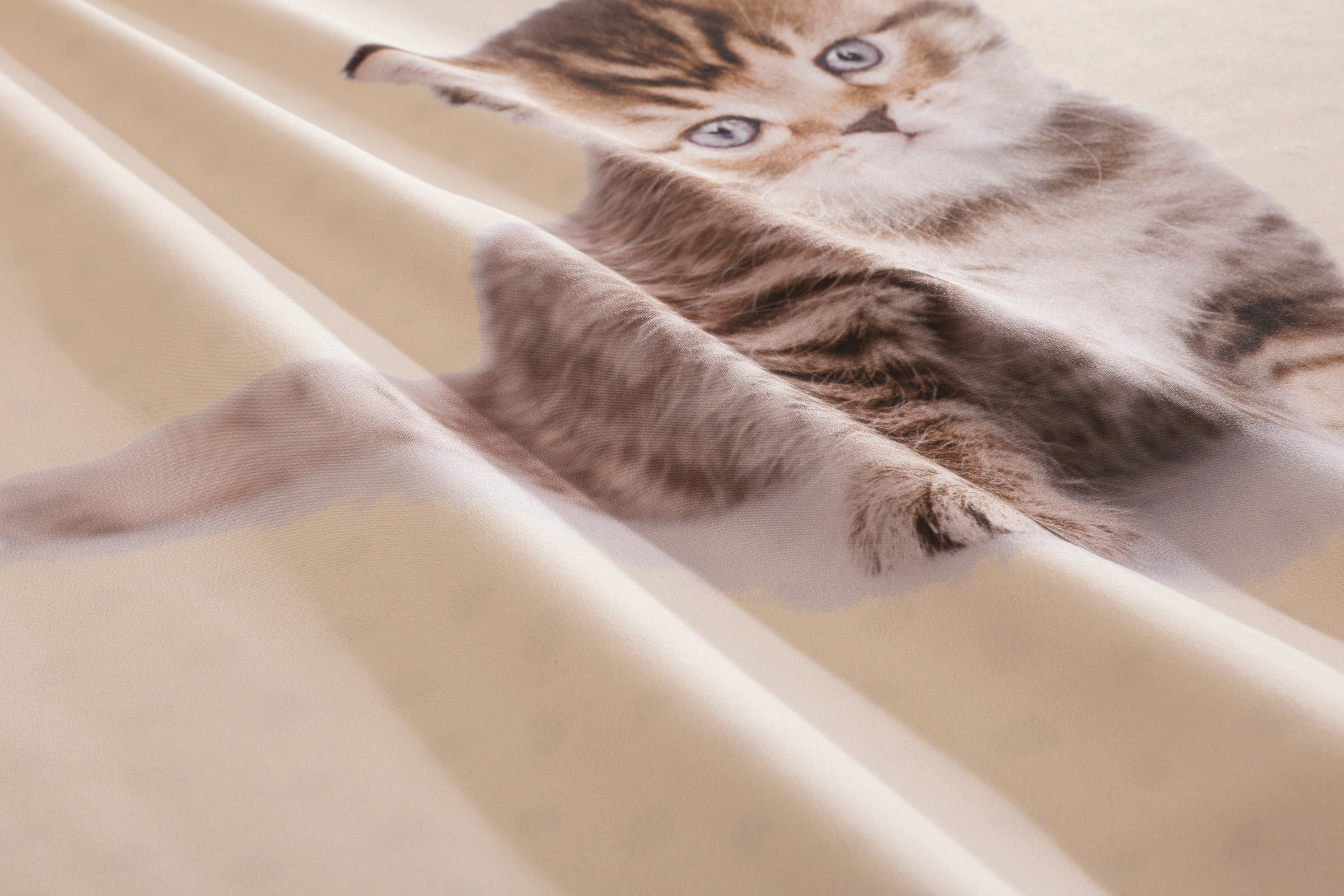 GOODproduct Linge de lit »Lyki« 2 tlg. ab Grösse 135x200 cm, 100% Polyester, Katze, Pferd, Löwe, Pinguin