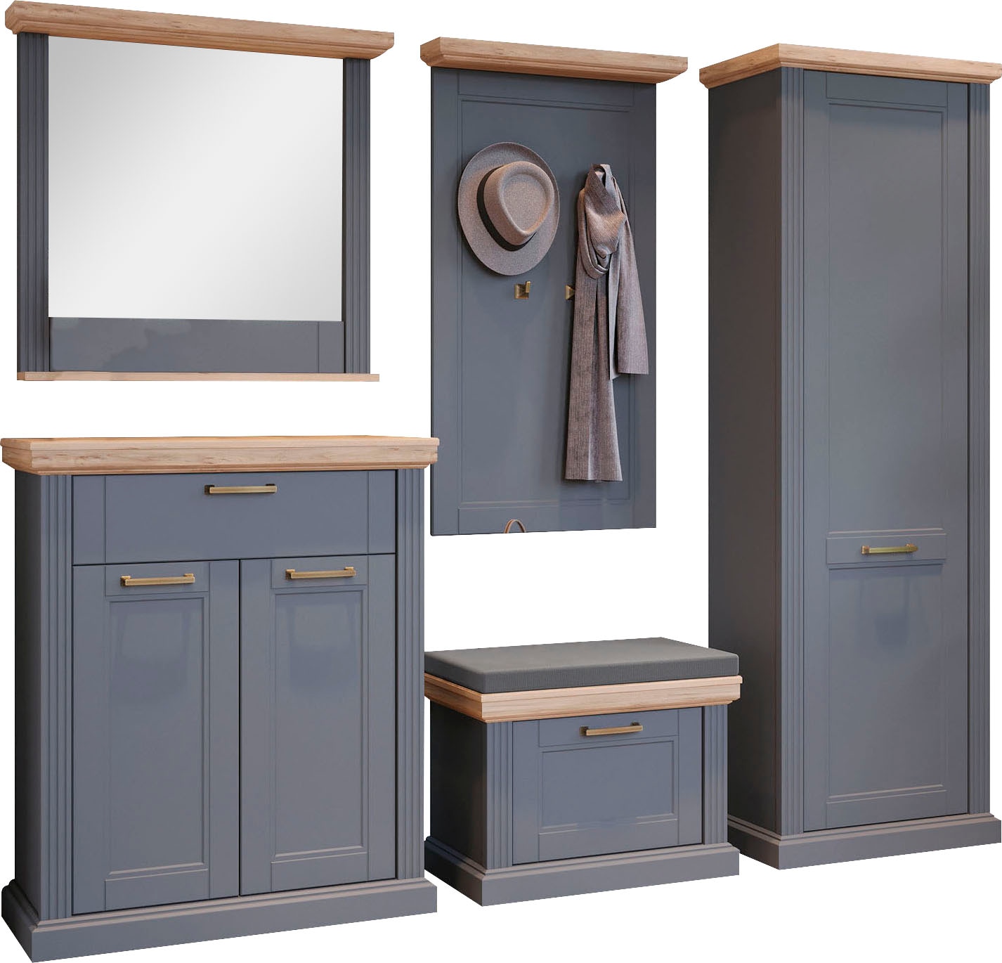 GOODproduct Ensemble de vestiaires »Tara« Ensemble, 5 cuis tlg.