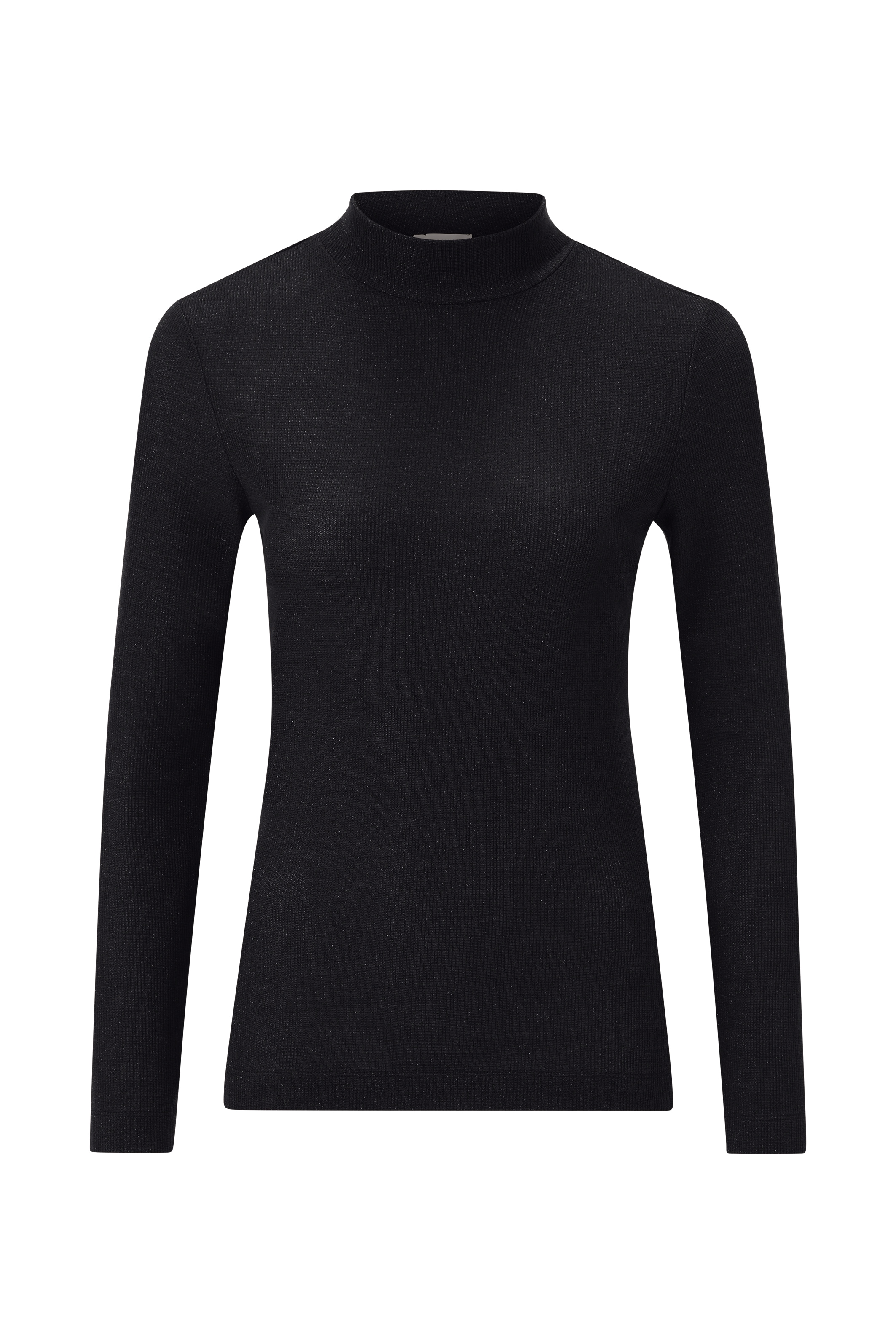 RICHROYAL T-shirt à manches longues mit Glitzereffekten, Turtleneck, enger Schnitt