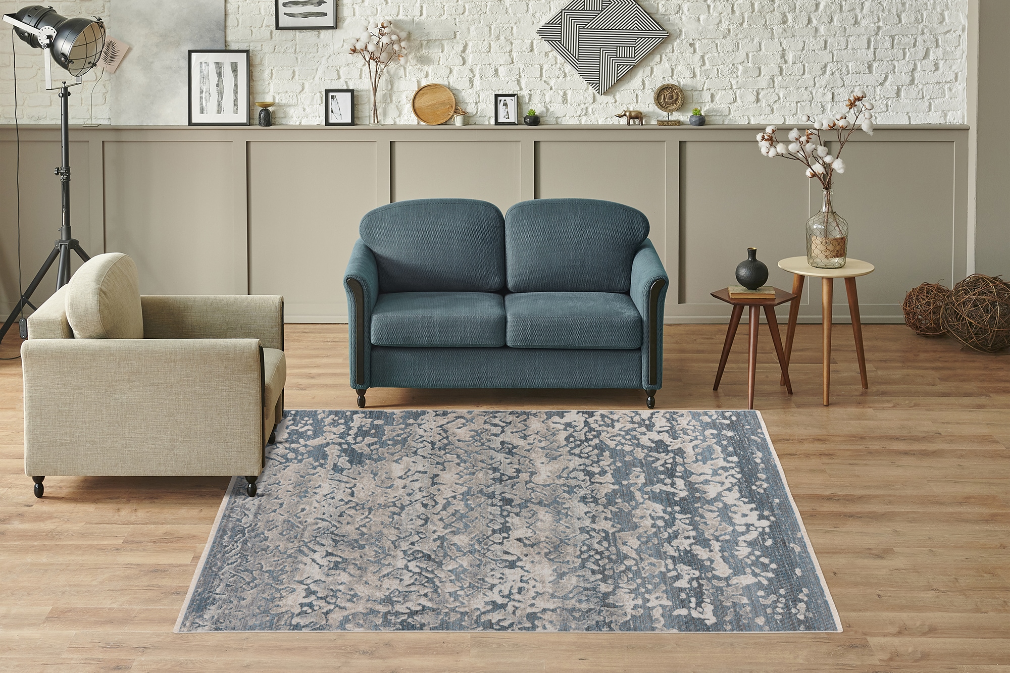 Kayoom Teppich »Milan 325« rechteckig 5 mm Höhe ca. 436.800 Points/qm, Kurzflorteppich, weiche Haptik, hochwertig