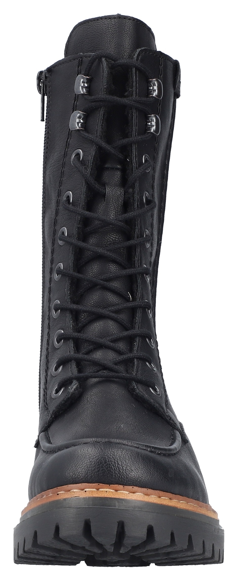 Rieker Winterstiefelette  , Blockabsatz, Schnürstiefelette, Schnürboots mit Warmfiutter