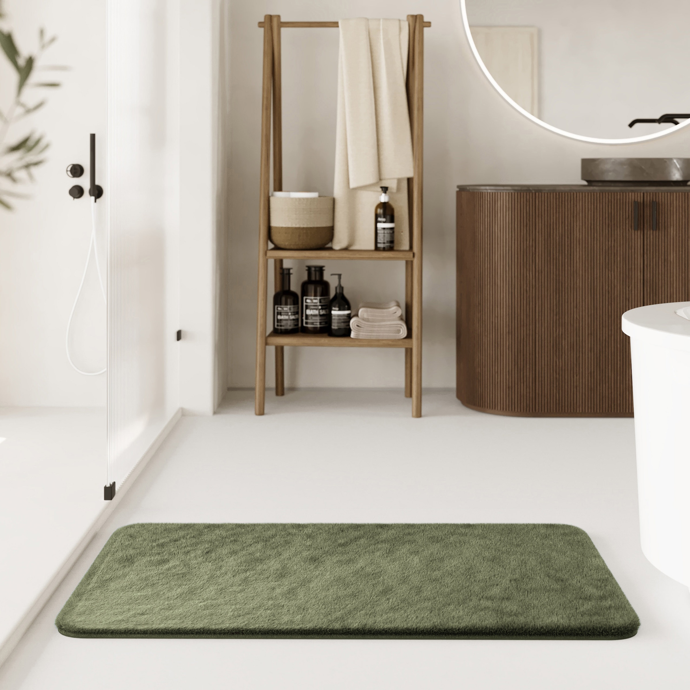 Wecon home Basics Tapis de bain »Emil« Höhe 25 mm waschbar, rutschfest, strapazierfähig, pflegeleicht und super weich