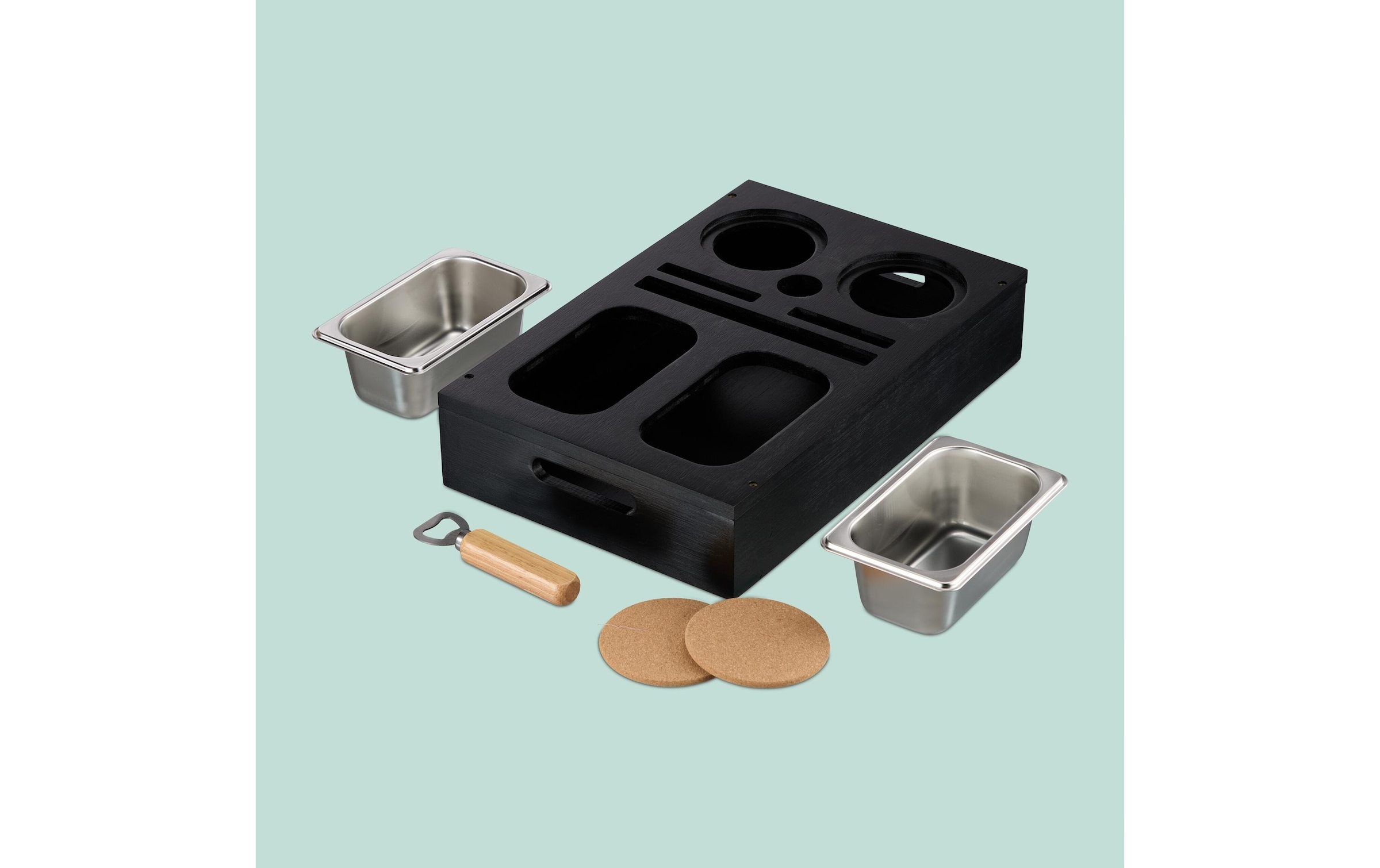 relaxdays Plateau »mit Snackschalen«