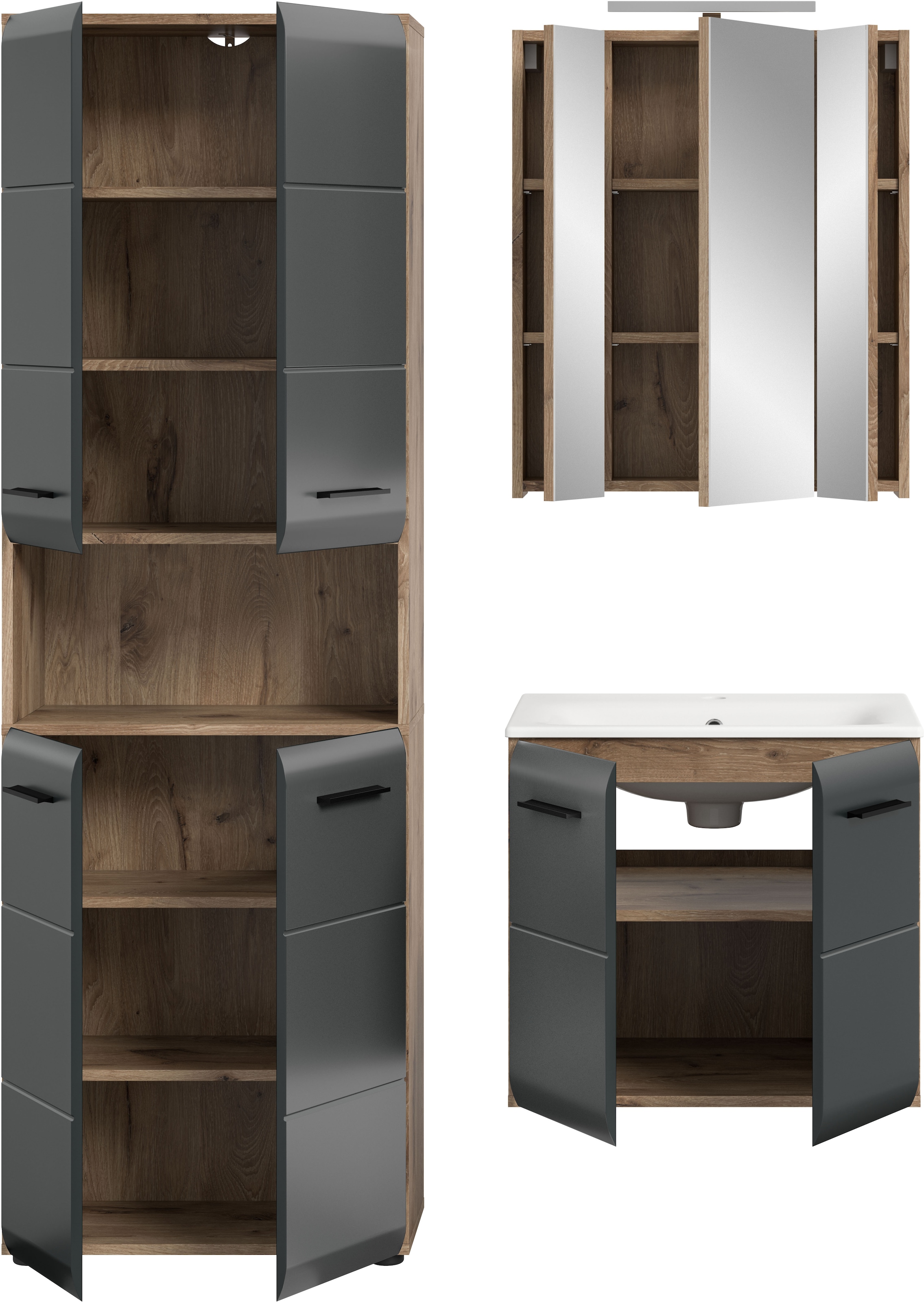 welltime Badezimmer-Set Set, 5 Stk. tlg.