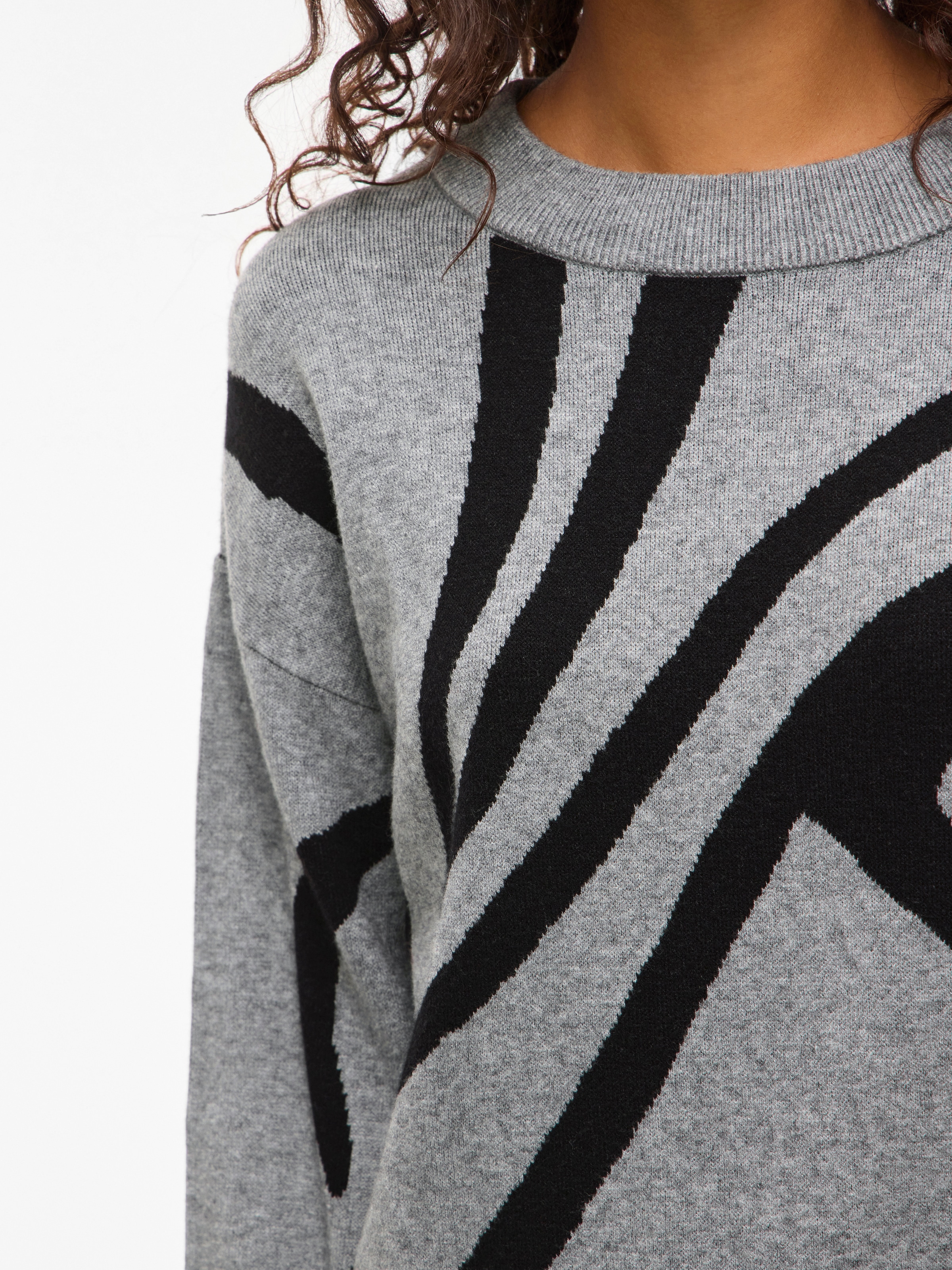 Vila Strickpullover »VITIF JACQUARD L/S KNIT TOP - NOOS«