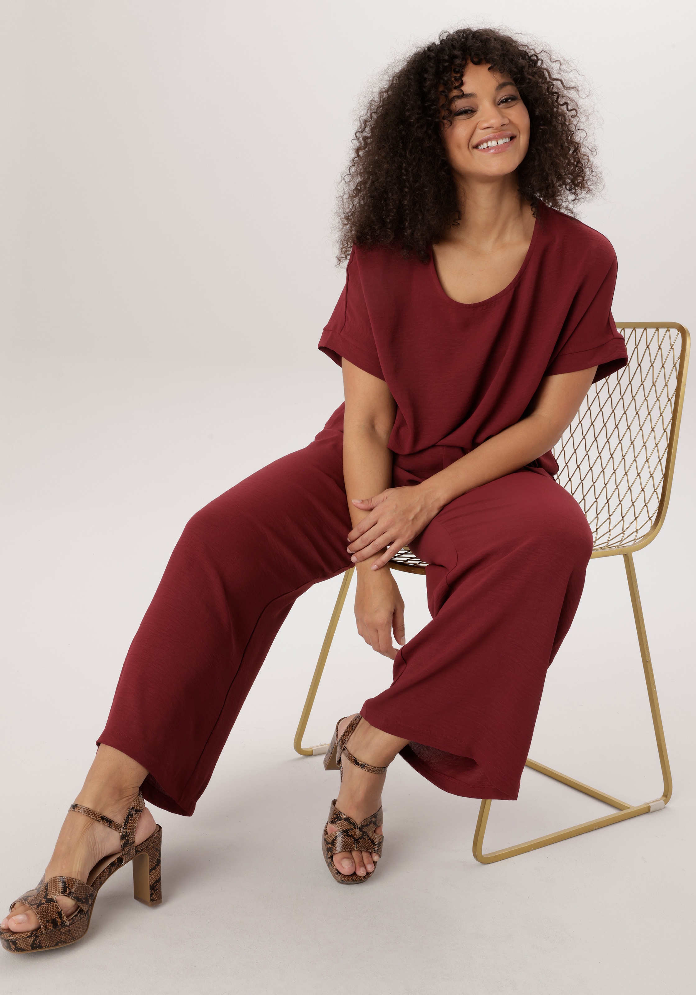 Aniston PLUS Blouse à enfiler in weicher Pique-Qualität - NEUE KOLLEKTION