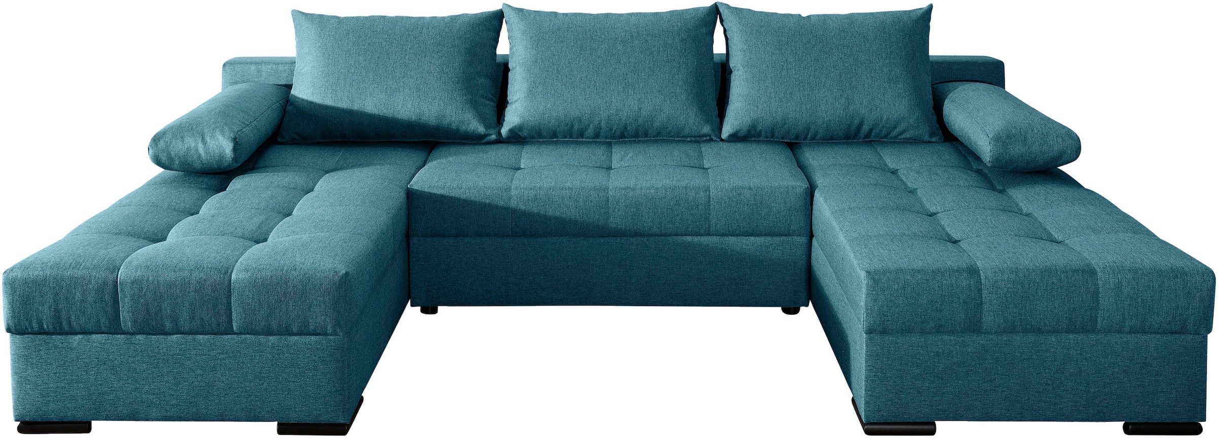 COLLECTION AB Wohnlandschaft »Josy U-Form, B: 269 cm« mit Bettfunktion & Bettkasten, Federkern