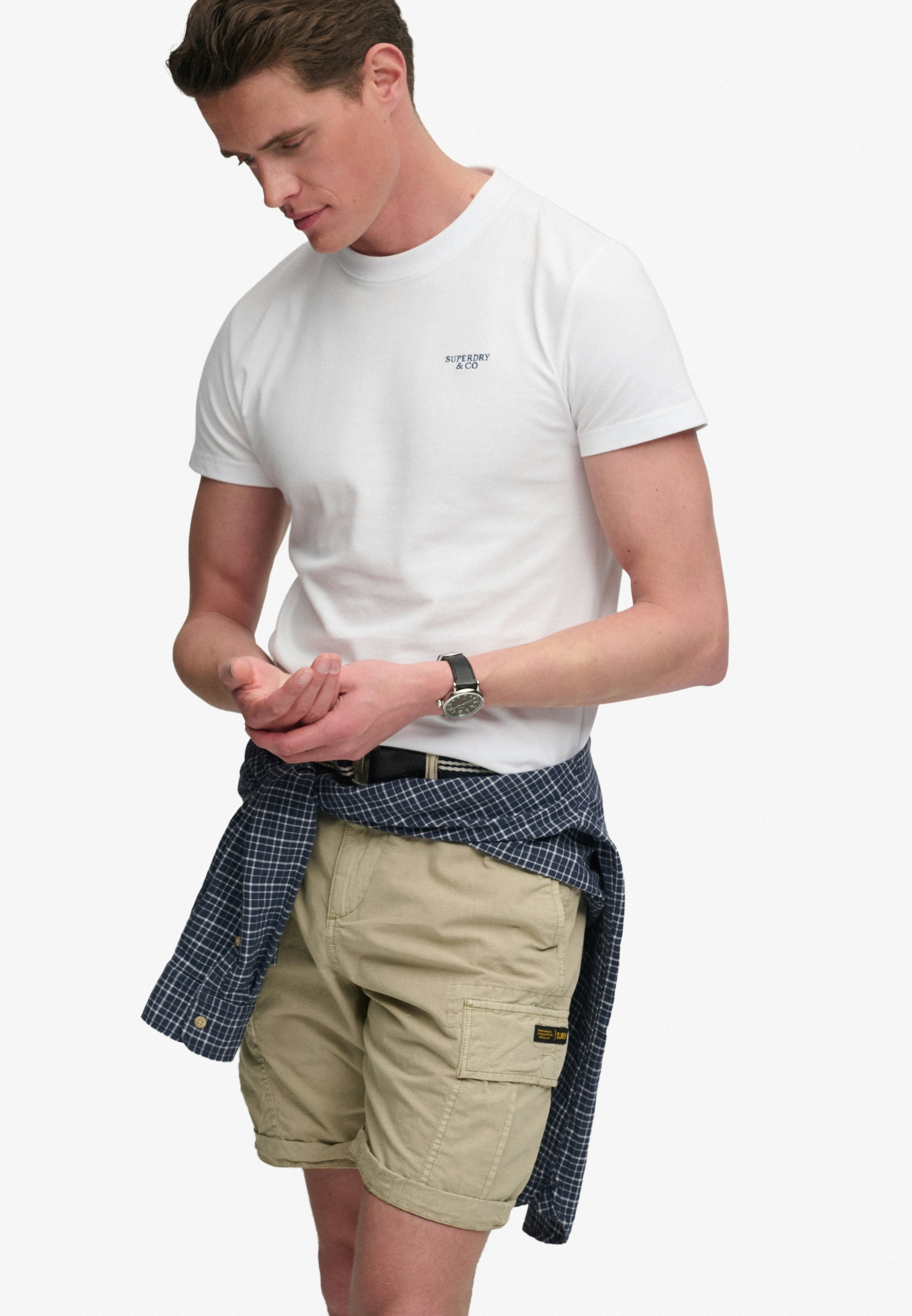 Superdry Short cargo »RIPSTOP LIGHT CARGO SHORT«  coupe décontractée, longueur genou, avec fermeture éclair