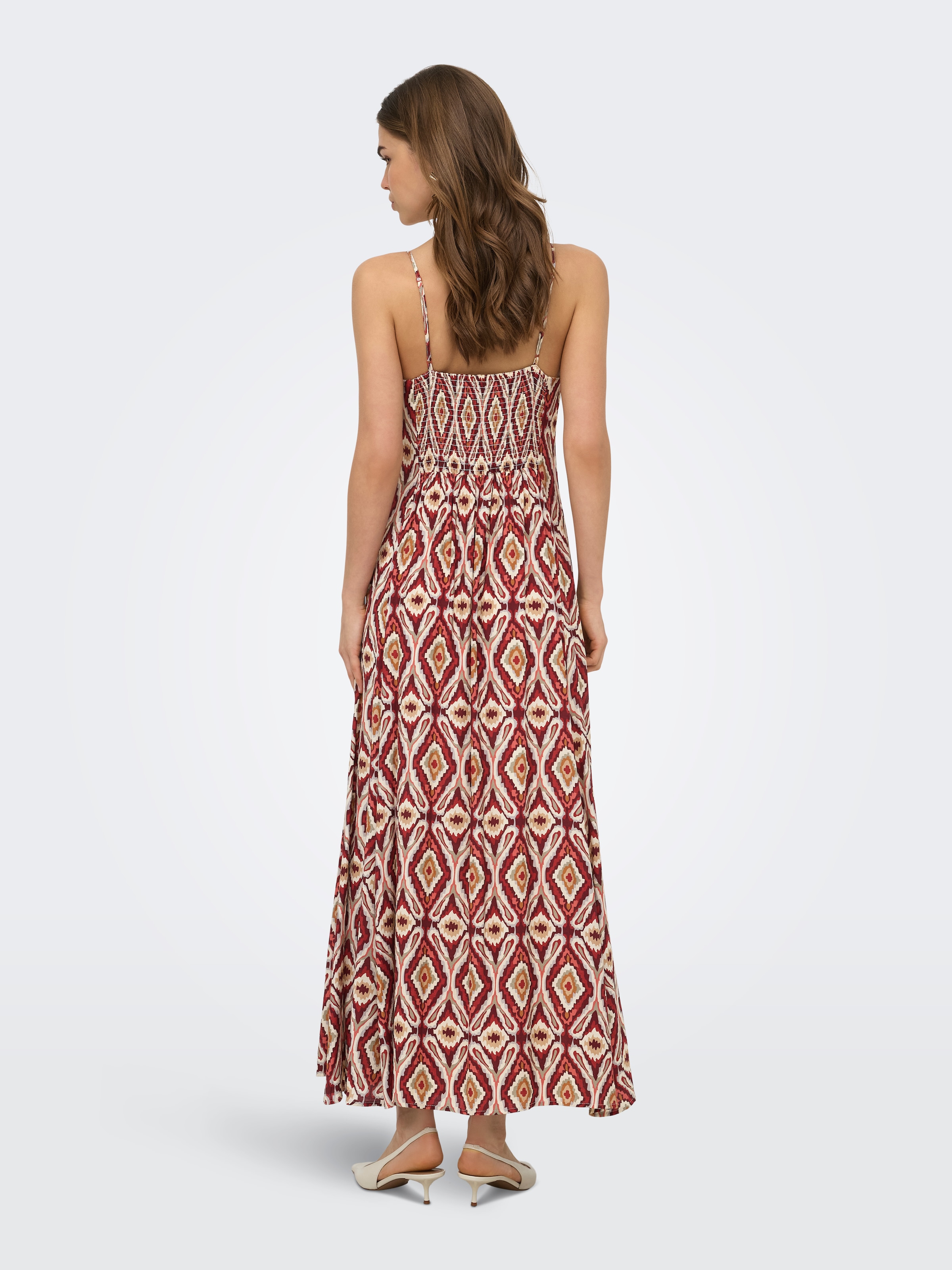 ONLY Robe d'été »ONLSTACY MIKASI LONG STRAP DRESS WVN« mélange de viscose