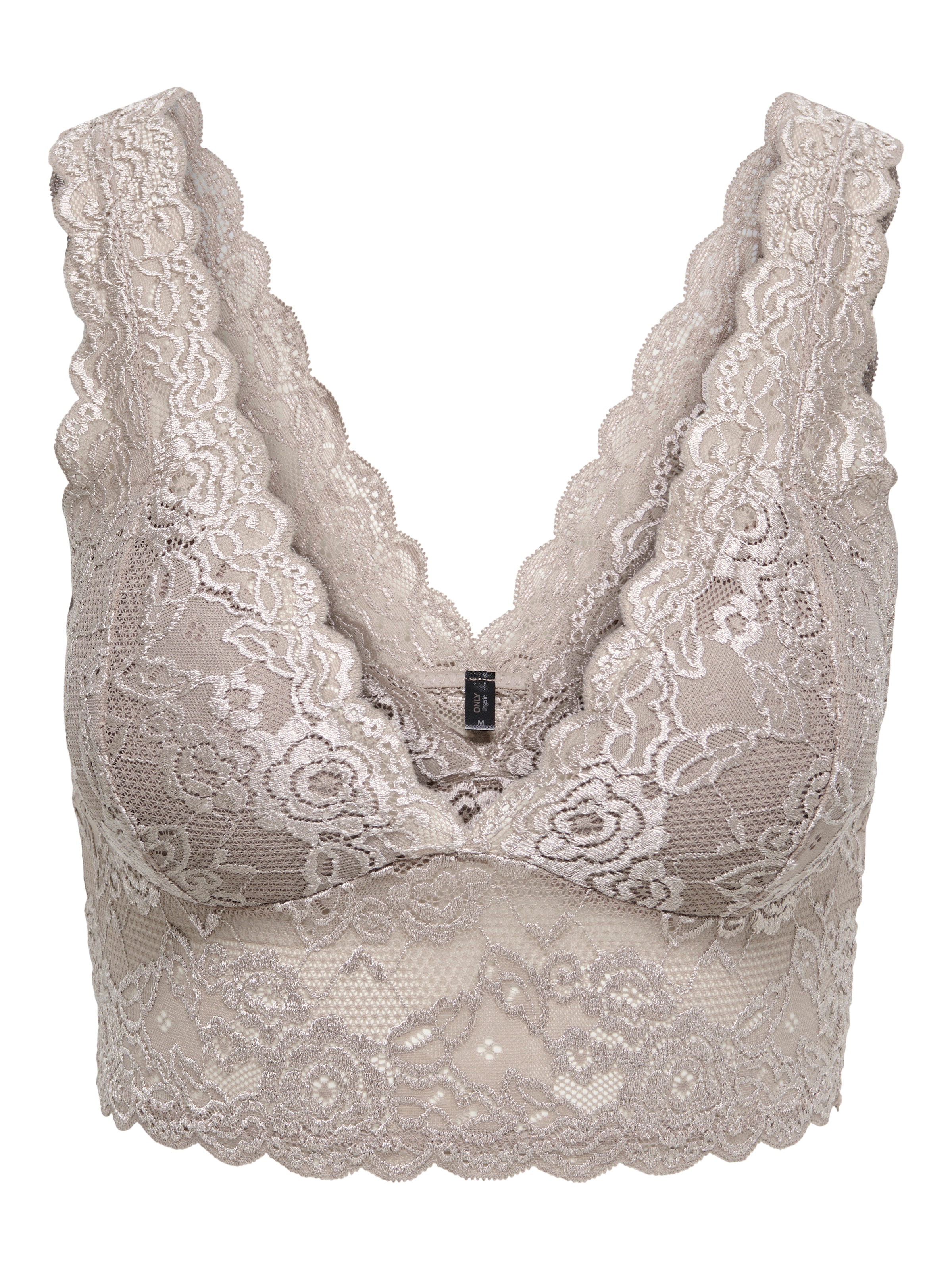 ONLY Top en dentelle »ONLCHLOE – Spitzen-Bra mit gepolsterten Cups und Stretch« coupe régulière, féminin, dentelle, fibre synthétique, col en V