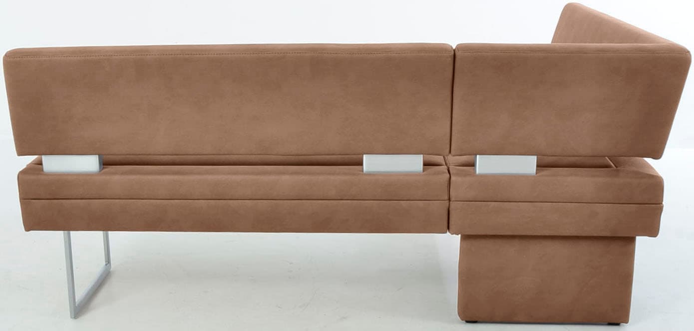 K+W Komfort & Wohnen Banc d'angle jambe longue à gauche ou à droite, avec entretoise décorative