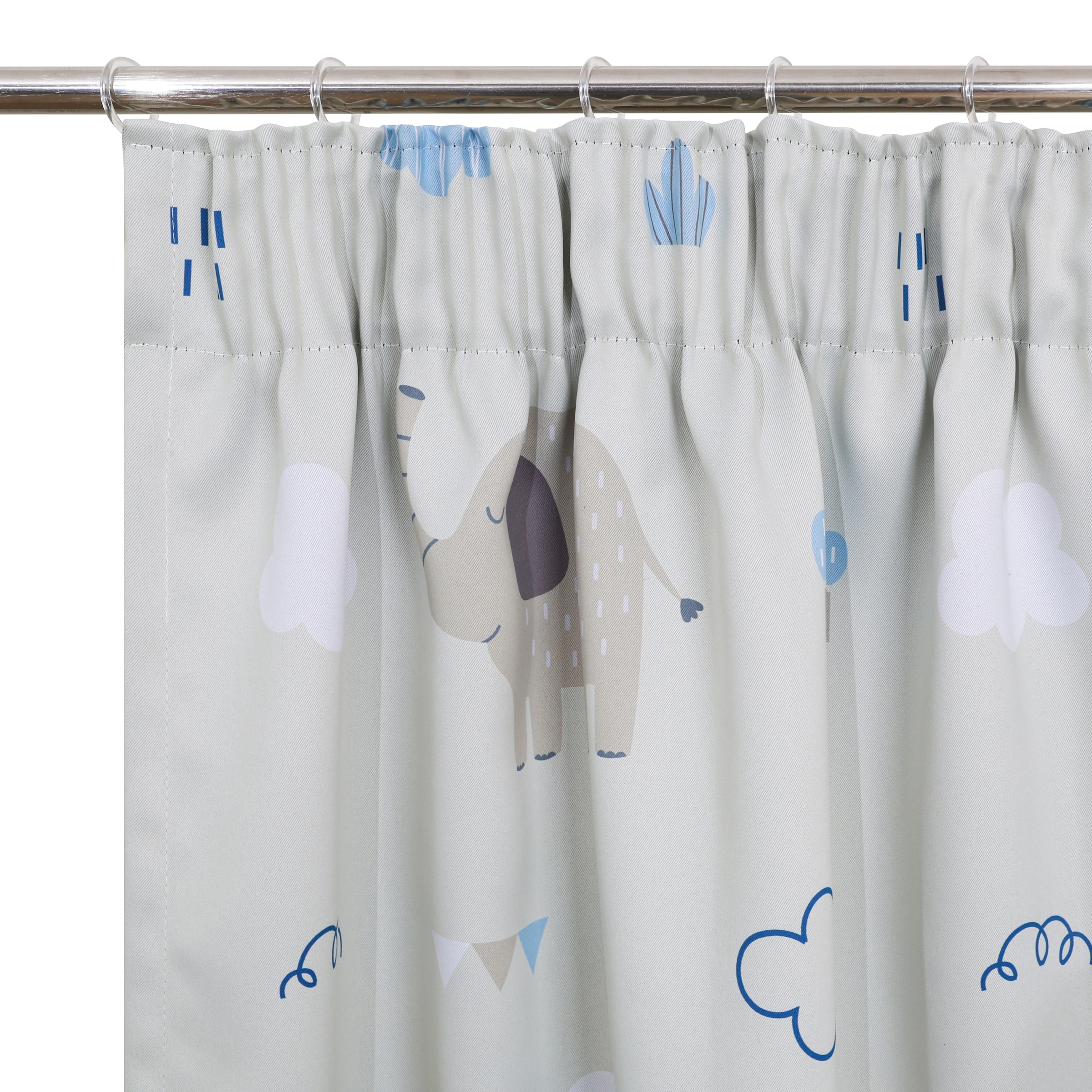 GOODproduct Gardine »Maurrice« Multifunktionsband 1 Stk. tlg. Blickdicht, Multifunktionsband, Pflegeleicht, Elefanten Design