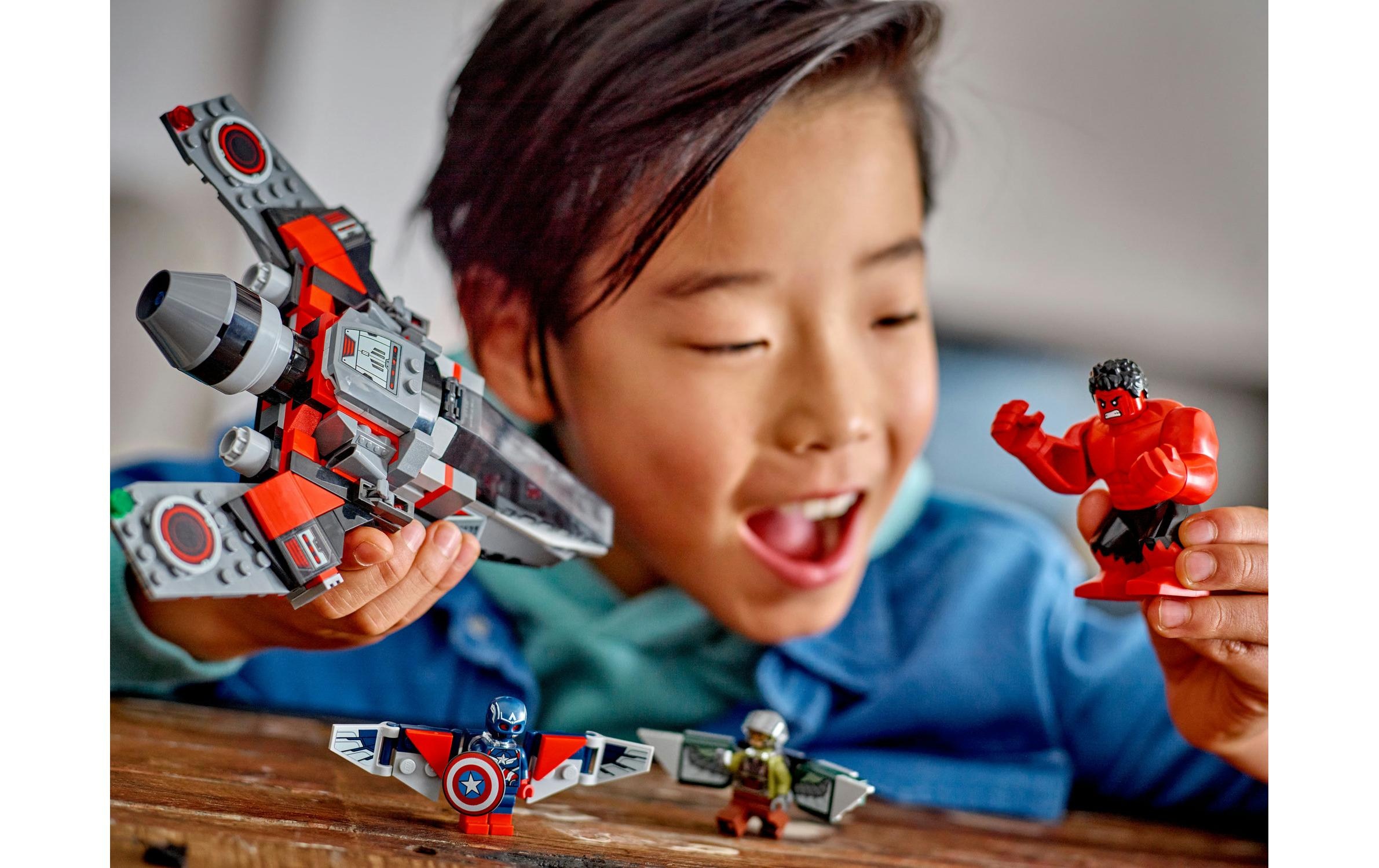 LEGO® Spielbausteine »Showdown zwischen Captain America und Red Hulk 76292«