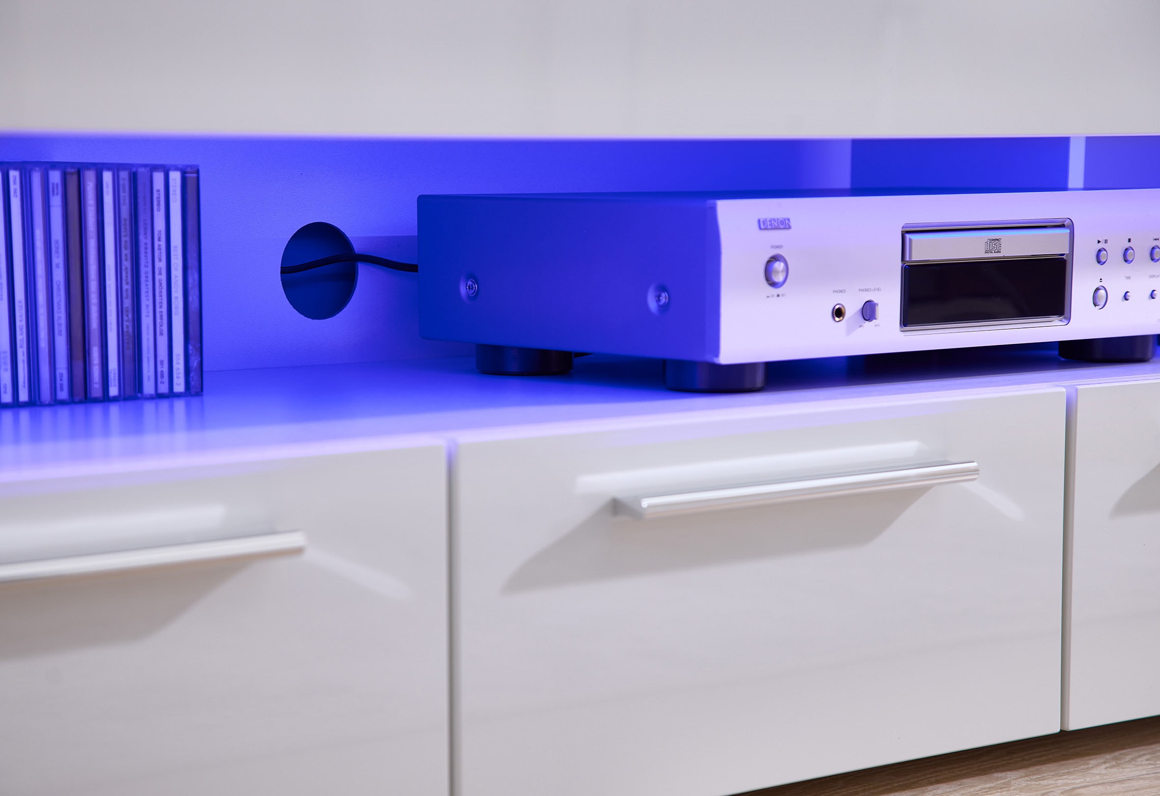 Stolkom TV-Schrank »Goal« 3 Schubkästen, 5 offenen Fächern, Stellmass 200/44/44 cm