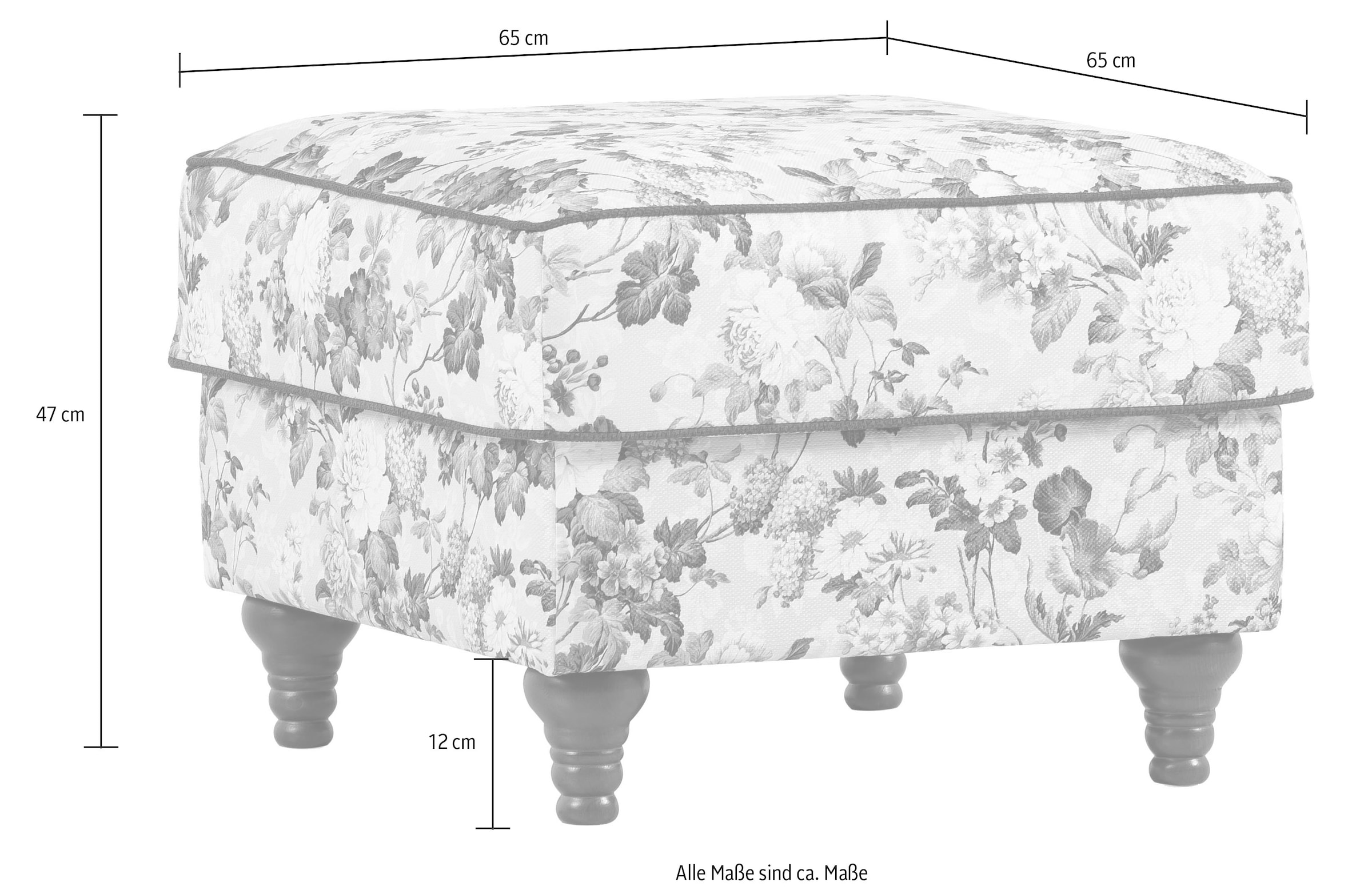 Home affaire Tabouret »LUCIENNE« mit gedrechselten Füssen aus Holz