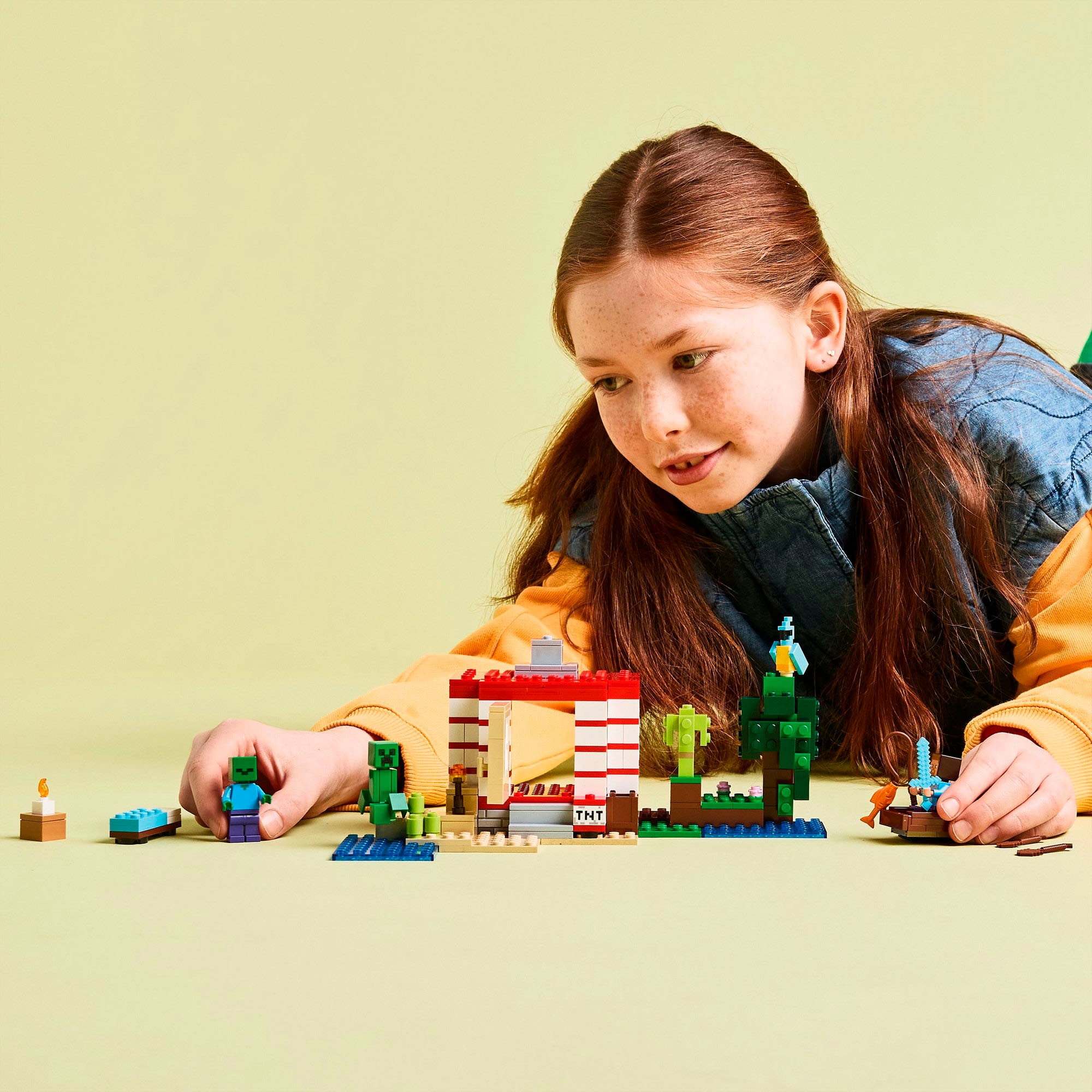 LEGO® Konstruktionsspielsteine »Das TNT-Dschungelhaus (21275), LEGO Minecraft« Made in Europe