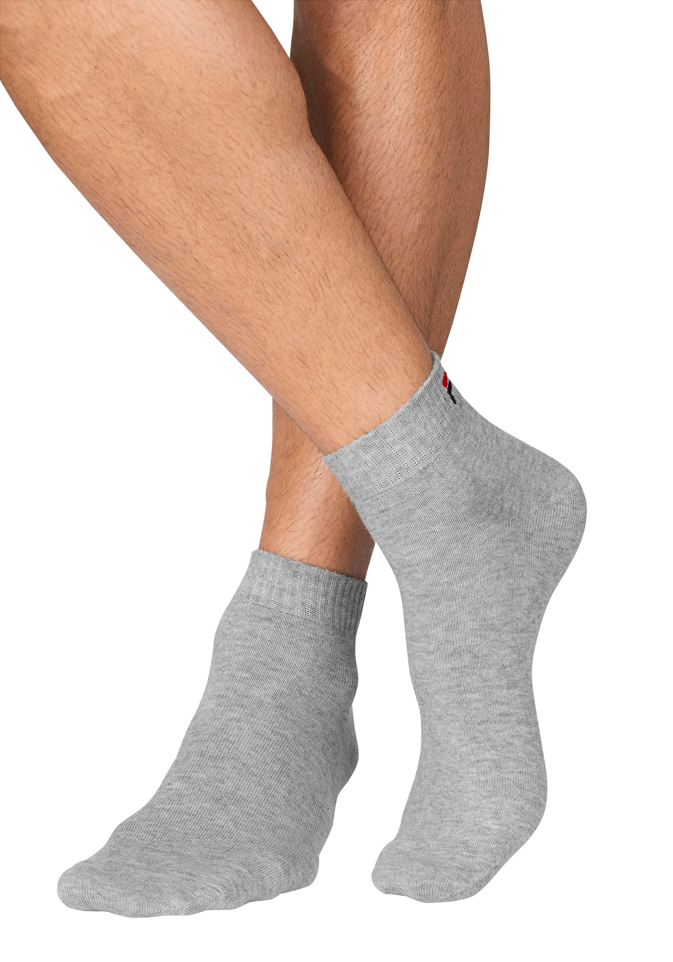 Fila Chaussettes courtes »UNISEX INVISIBLE PLAIN SOCKS« 6 paires, 6 cuis tlg. mélange de coton, bord-côtes, couture plate aux orteils