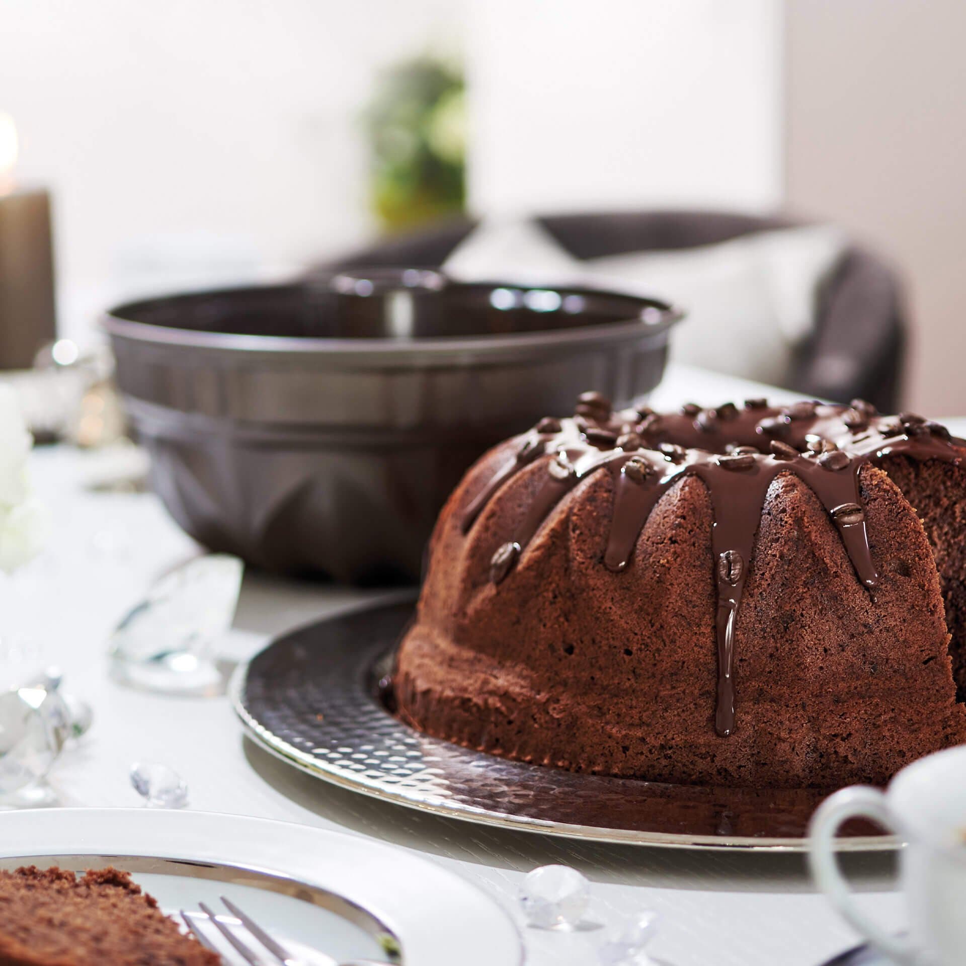 Dr. Oetker Küchenhelfer Gugelhupfform »Back-Edition, Ø 25 cm, , für Klassiker & kreative Backideen« mit Antihaft-Beschichtung, hitzebeständig bis 230°C