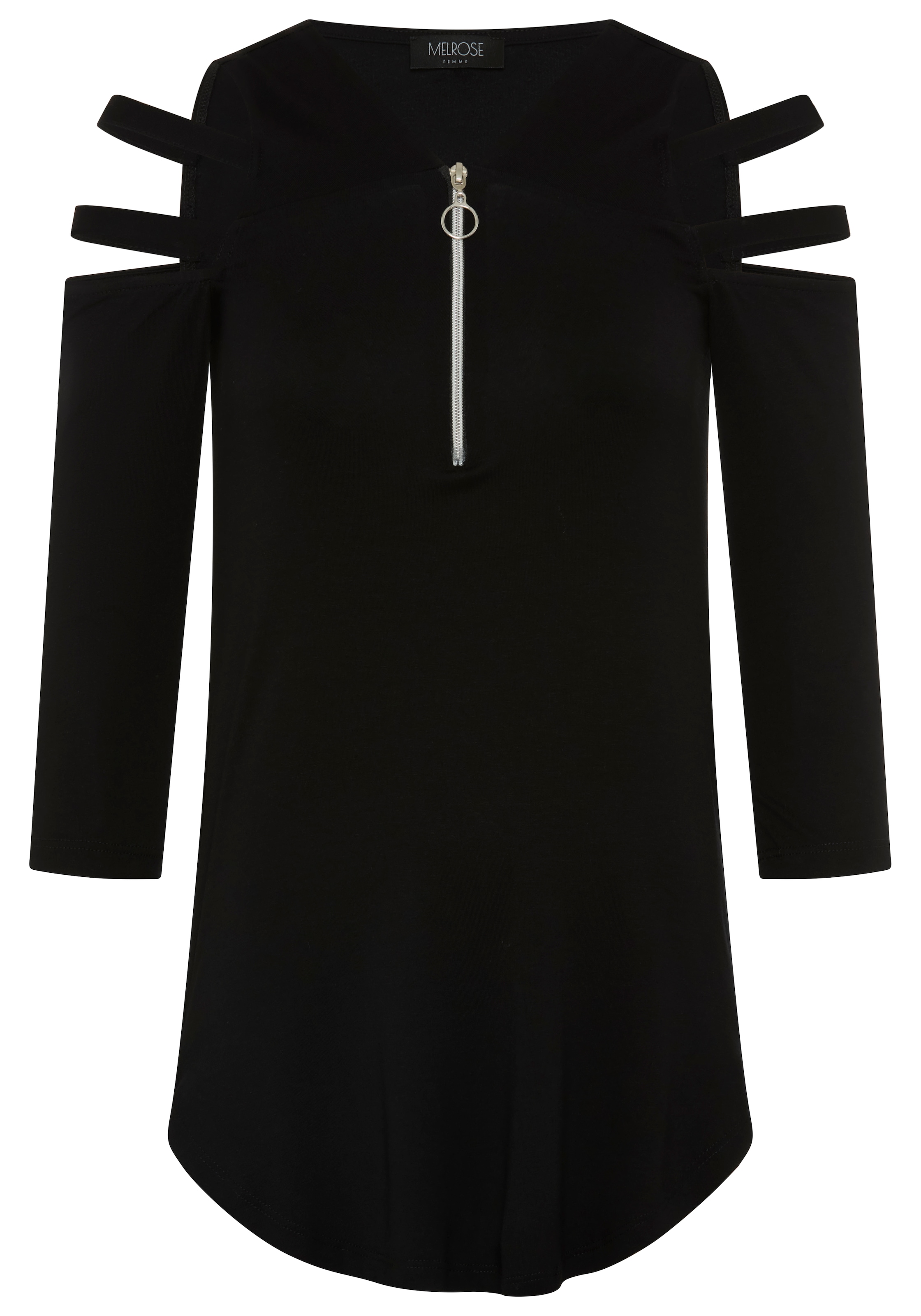 Melrose 3/4-Arm-Shirt 3/4-Ärmel,  figurbetonte Passform,  mit modischen Cut-Outs